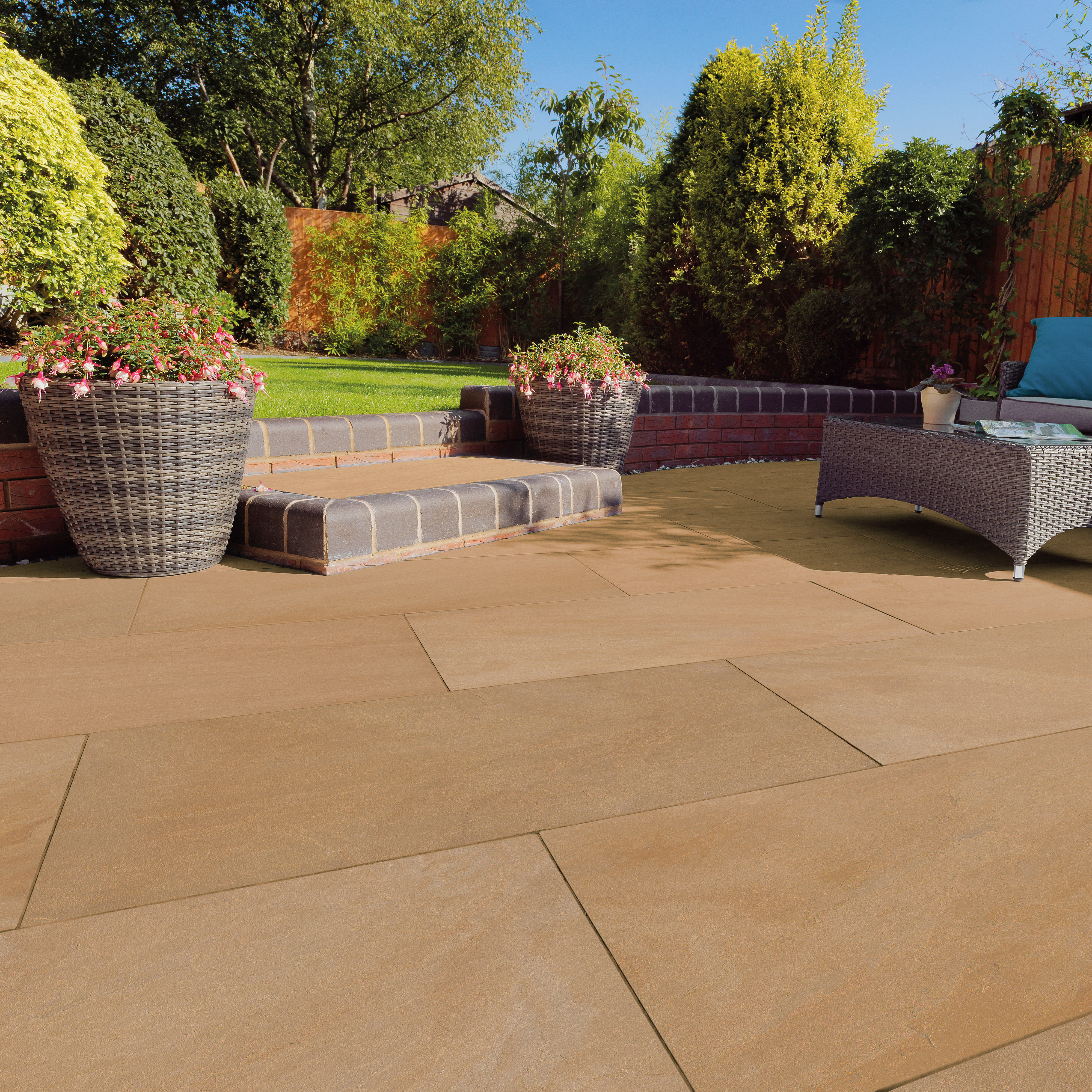 Pavestone Natural Porcelain Paving Pack Buff 20mm