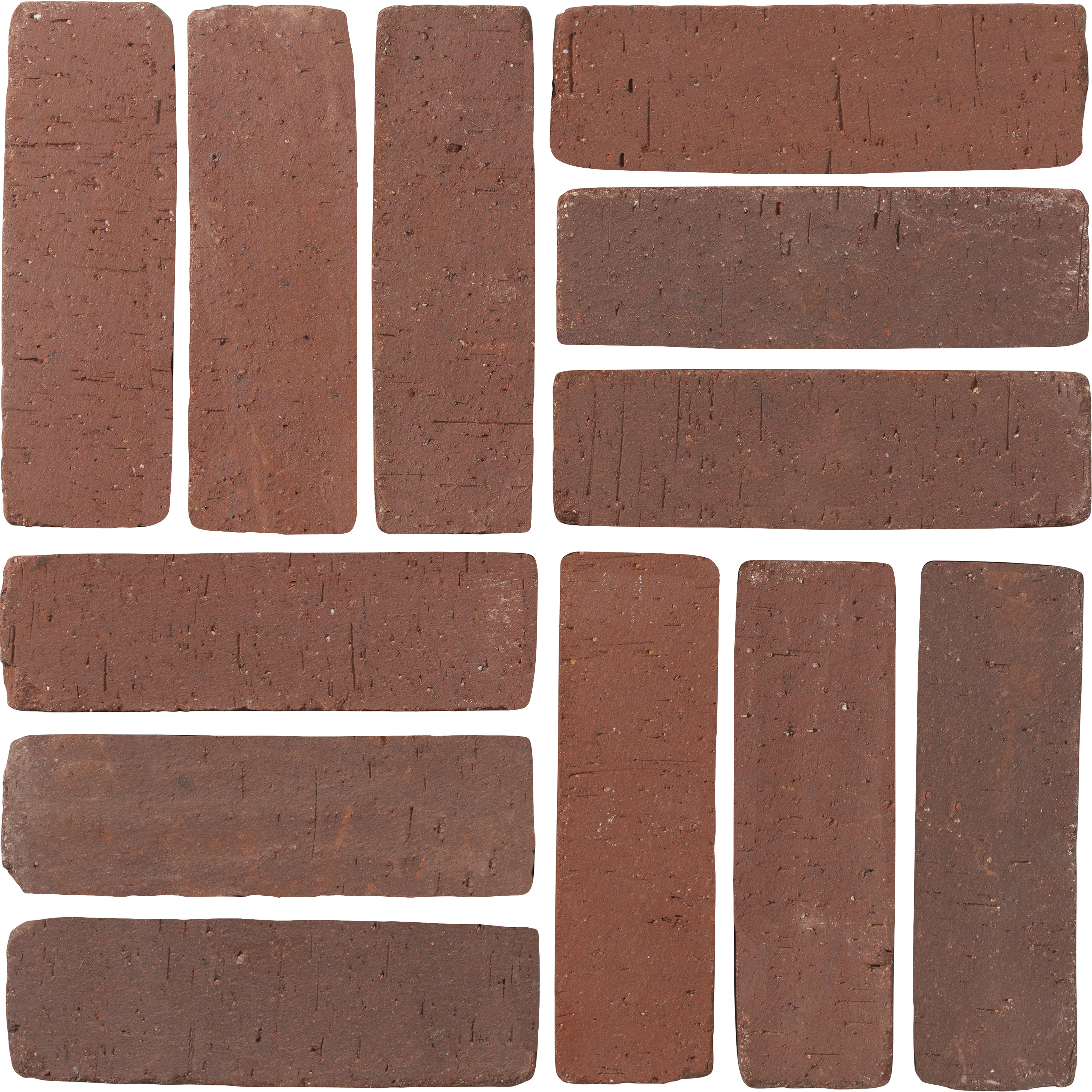 Pavestone Clay Slimsett Block Paving Antique Rustic (Pack of 700) 204mm x 50mm x 60mm