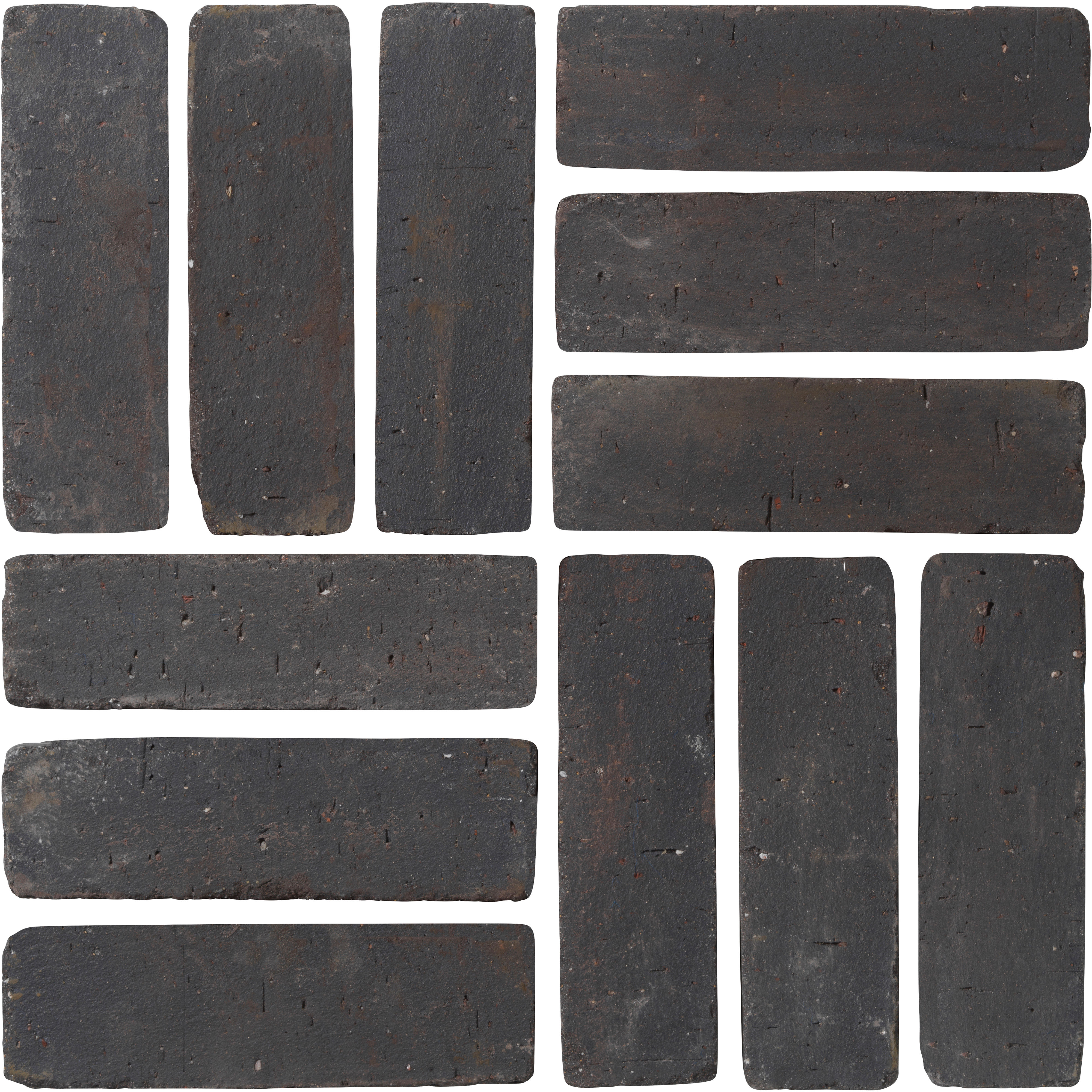 Pavestone Clay Slimsett Block Paving Antique Carbon (Pack of 700) 204mm x 50mm x 60mm