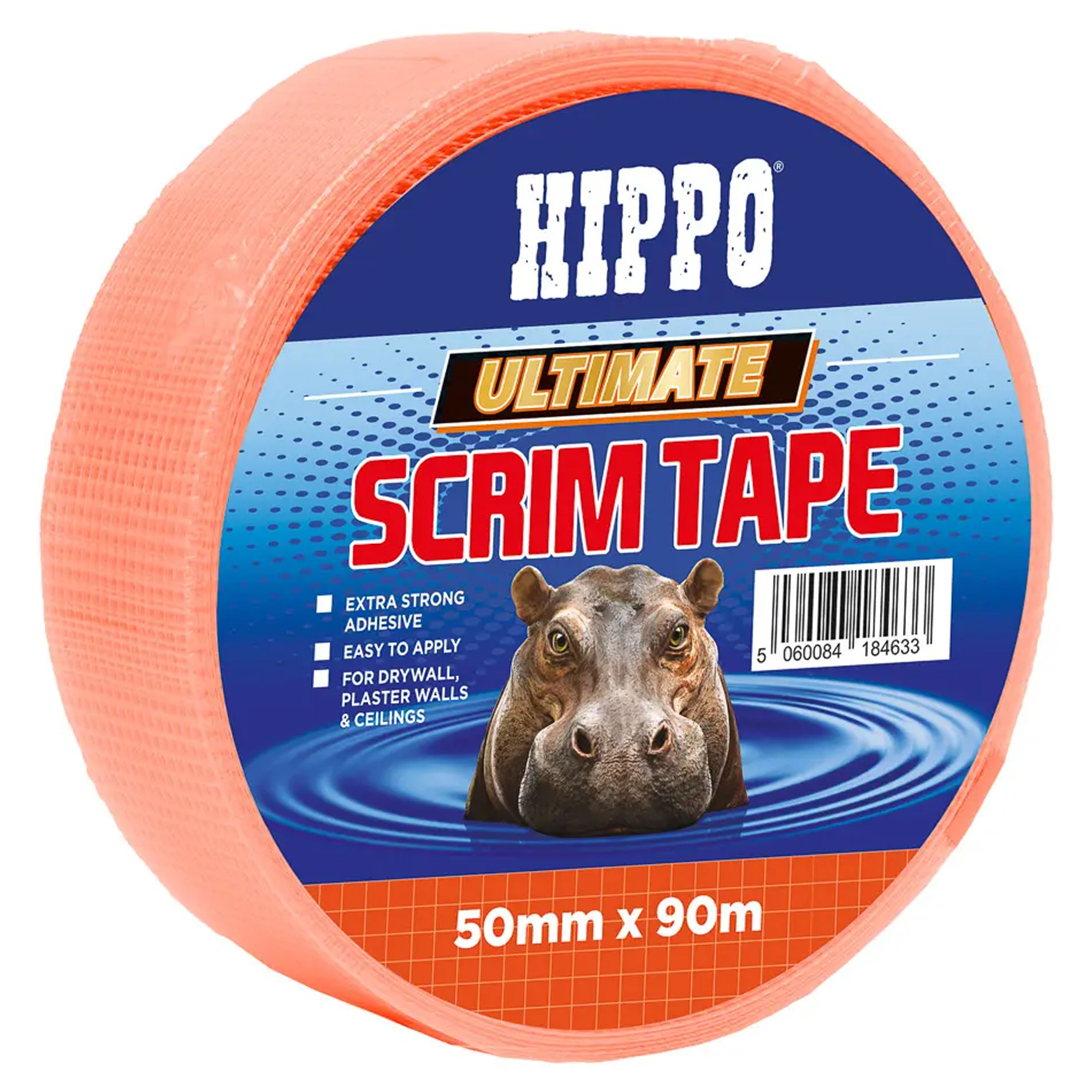 Hippo Ultimate Scrim Tape Orange 50mm x 90m
