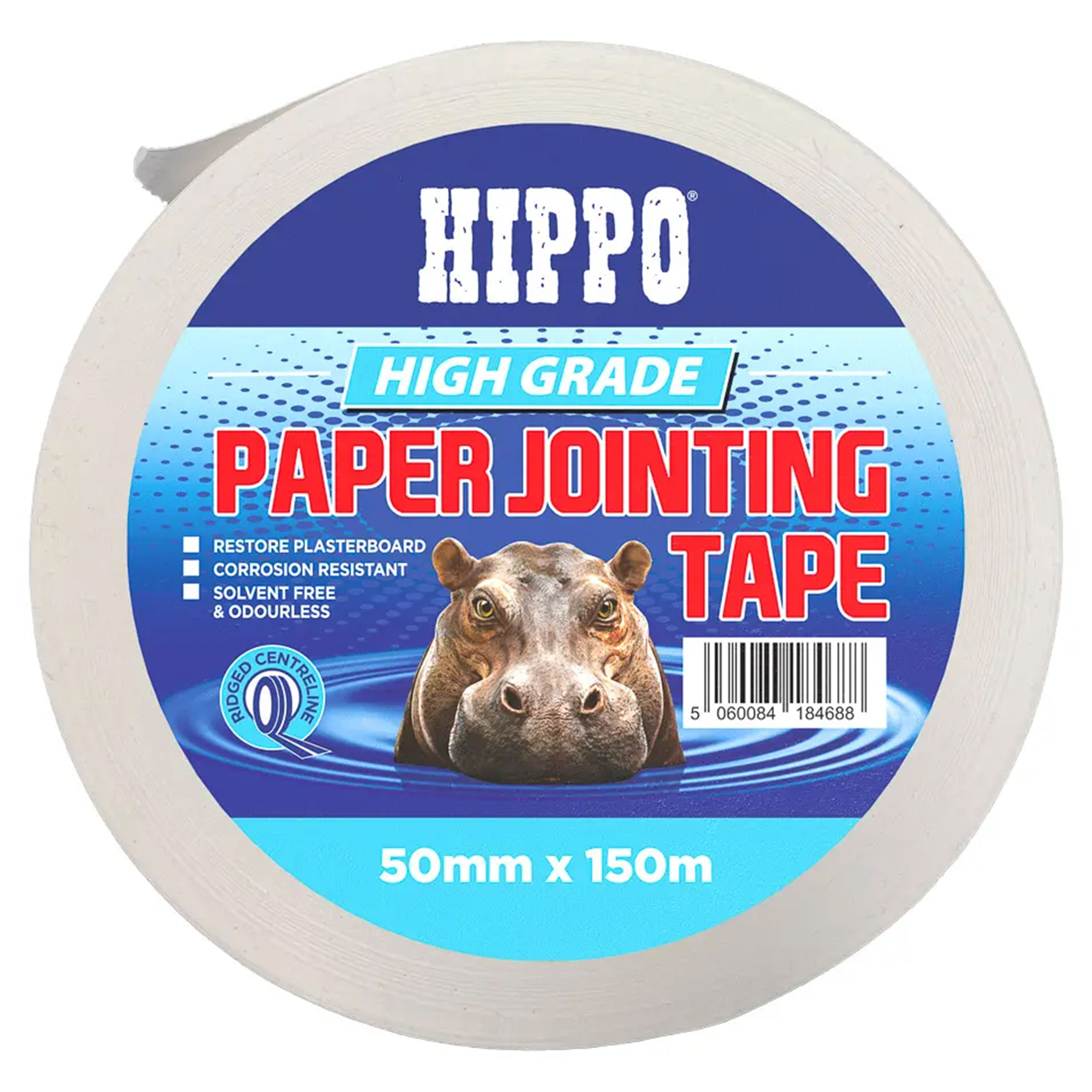 Hippo Paper Jointing Tape White 50mm x 150m