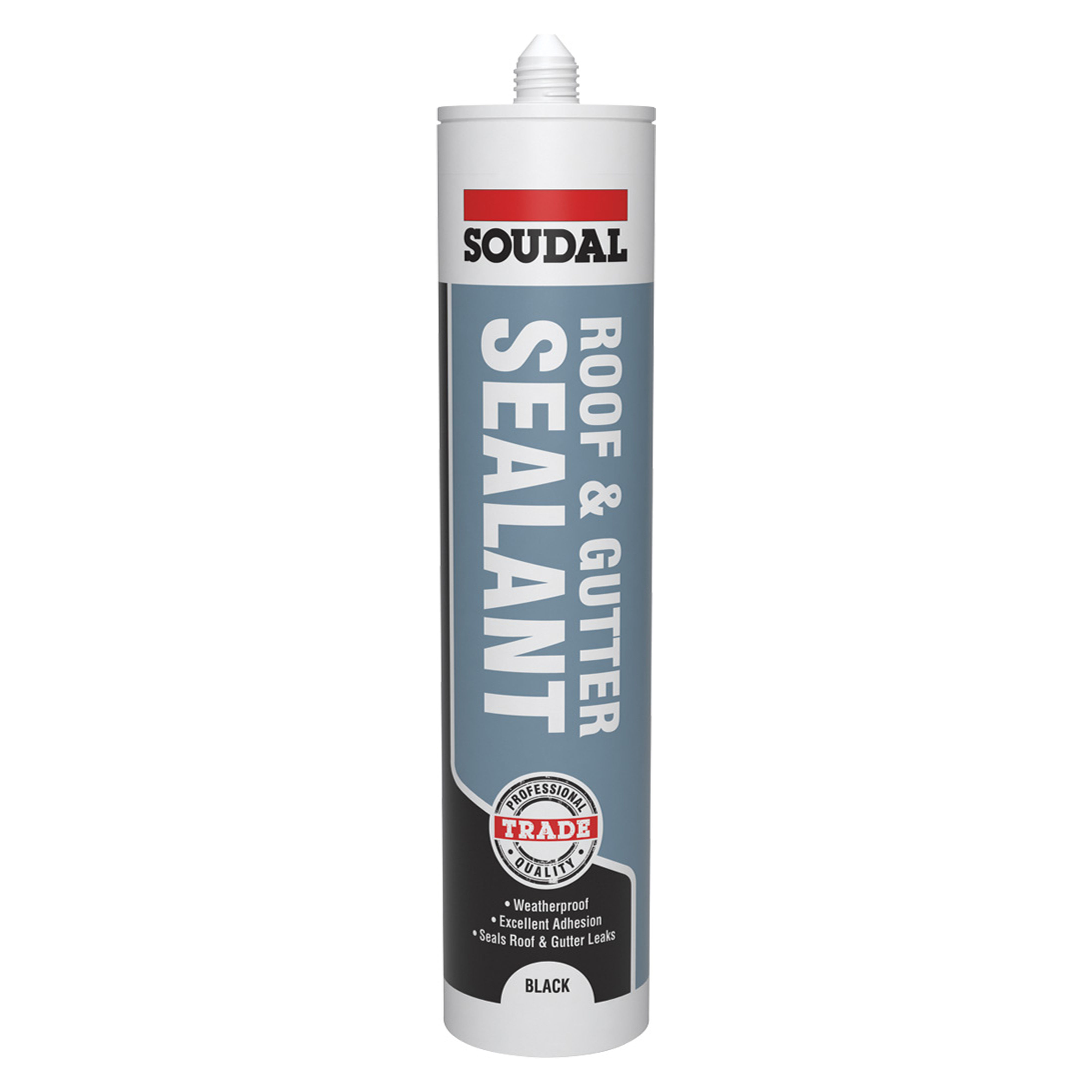 Soudal Trade Roof and Gutter Sealant Black 290ml