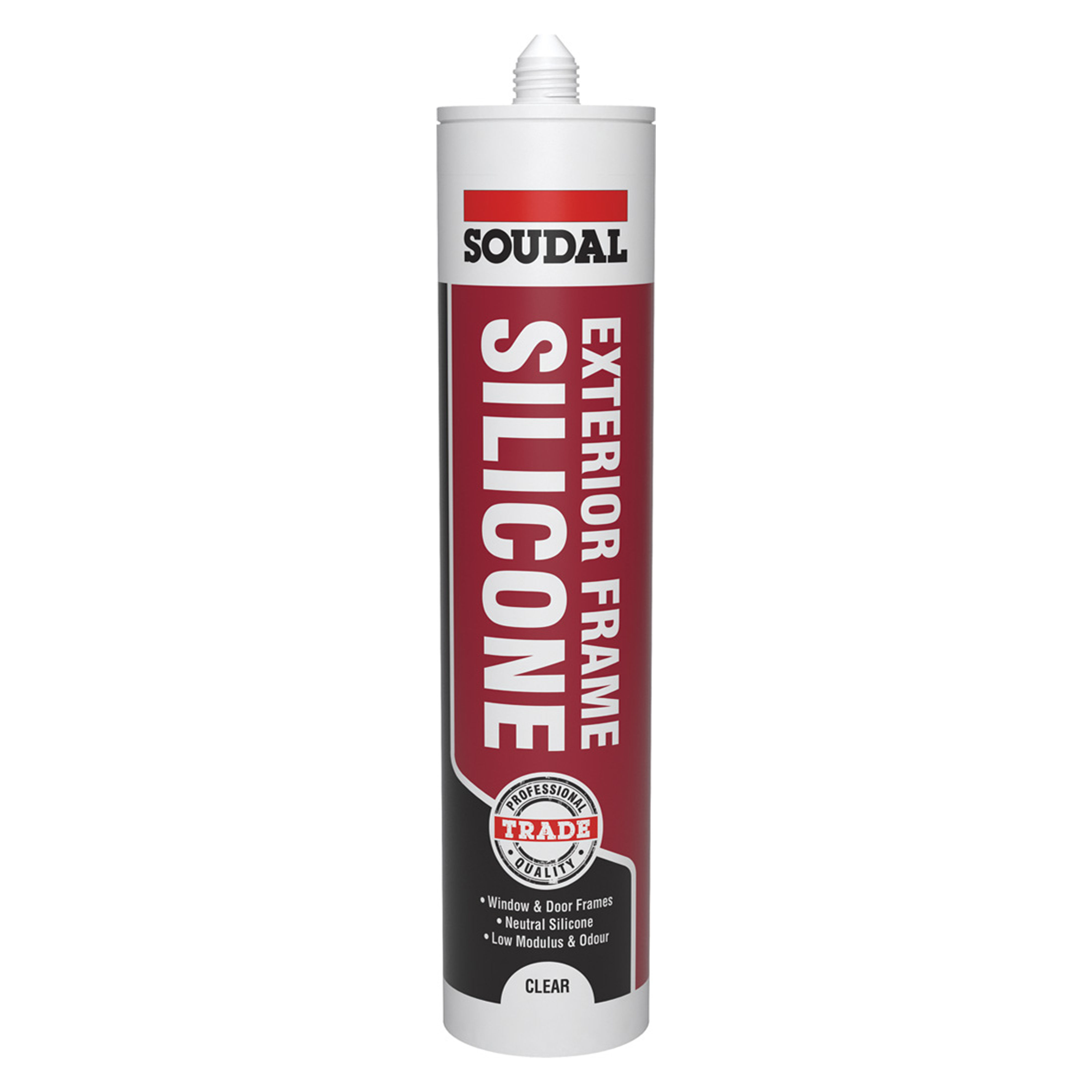 Soudal Trade Exterior Frame Silicone Sealant Clear 270ml