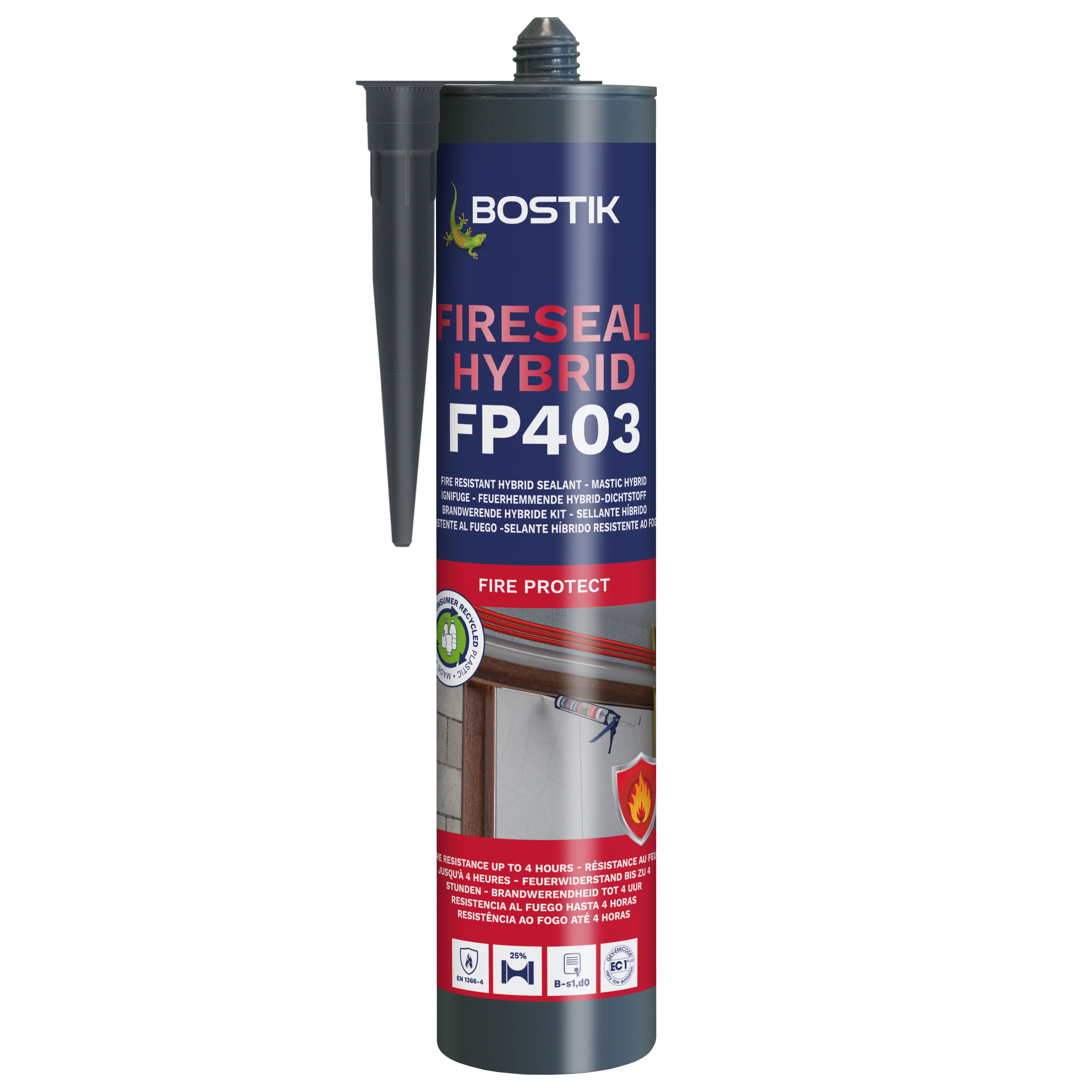 Bostik FP403 Fireseal Fire-Resistant Hybrid Sealant Grey 310ml
