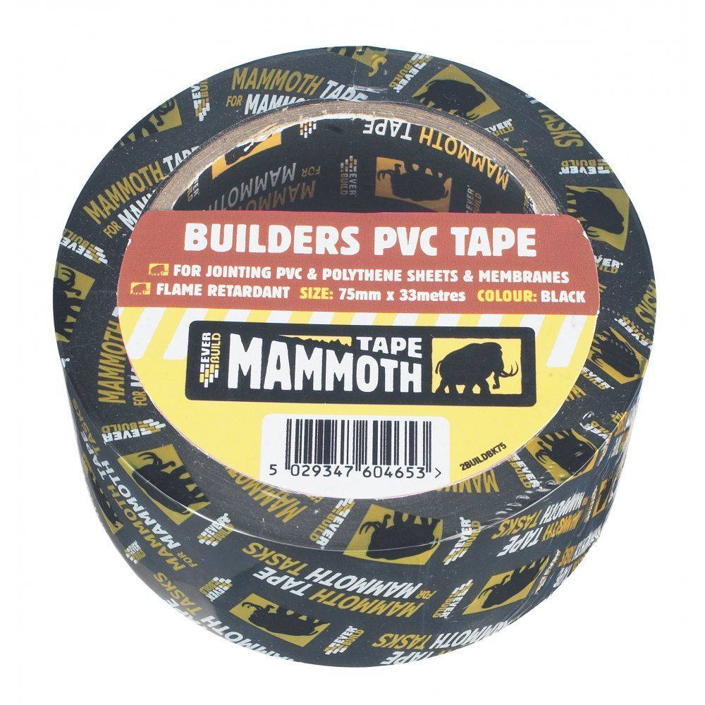Mammoth Builders PVC Tape 75mm x 33m