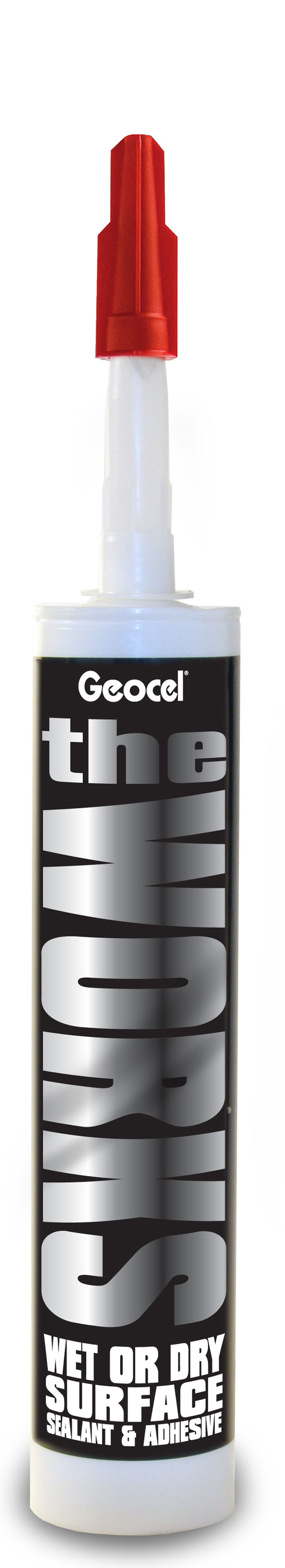 The Works 'Wet or Dry' Sealant & Adhesive Grey 290ml
