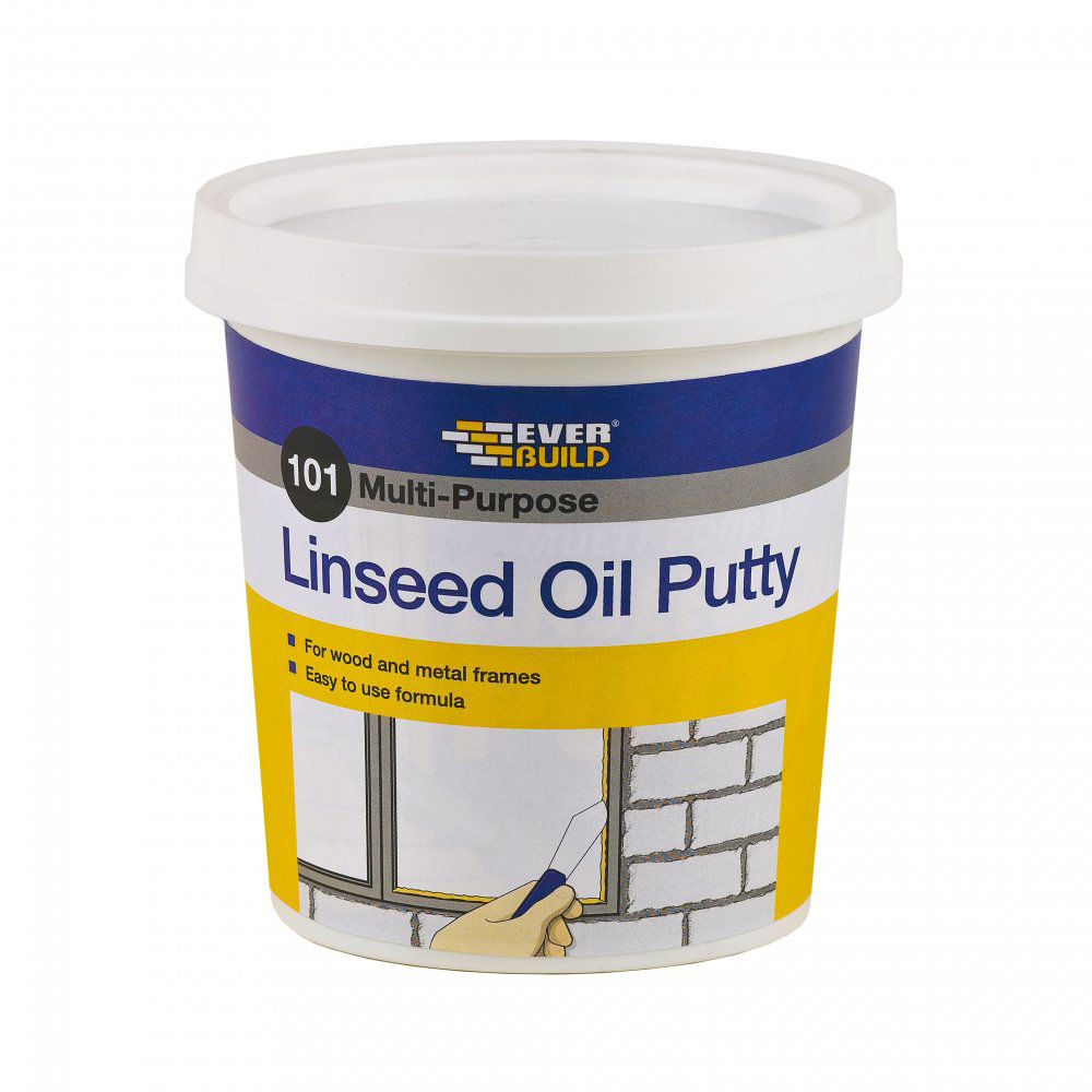 Everbuild 101 Multi-Purpose Linseed Oil Putty Brown 2kg