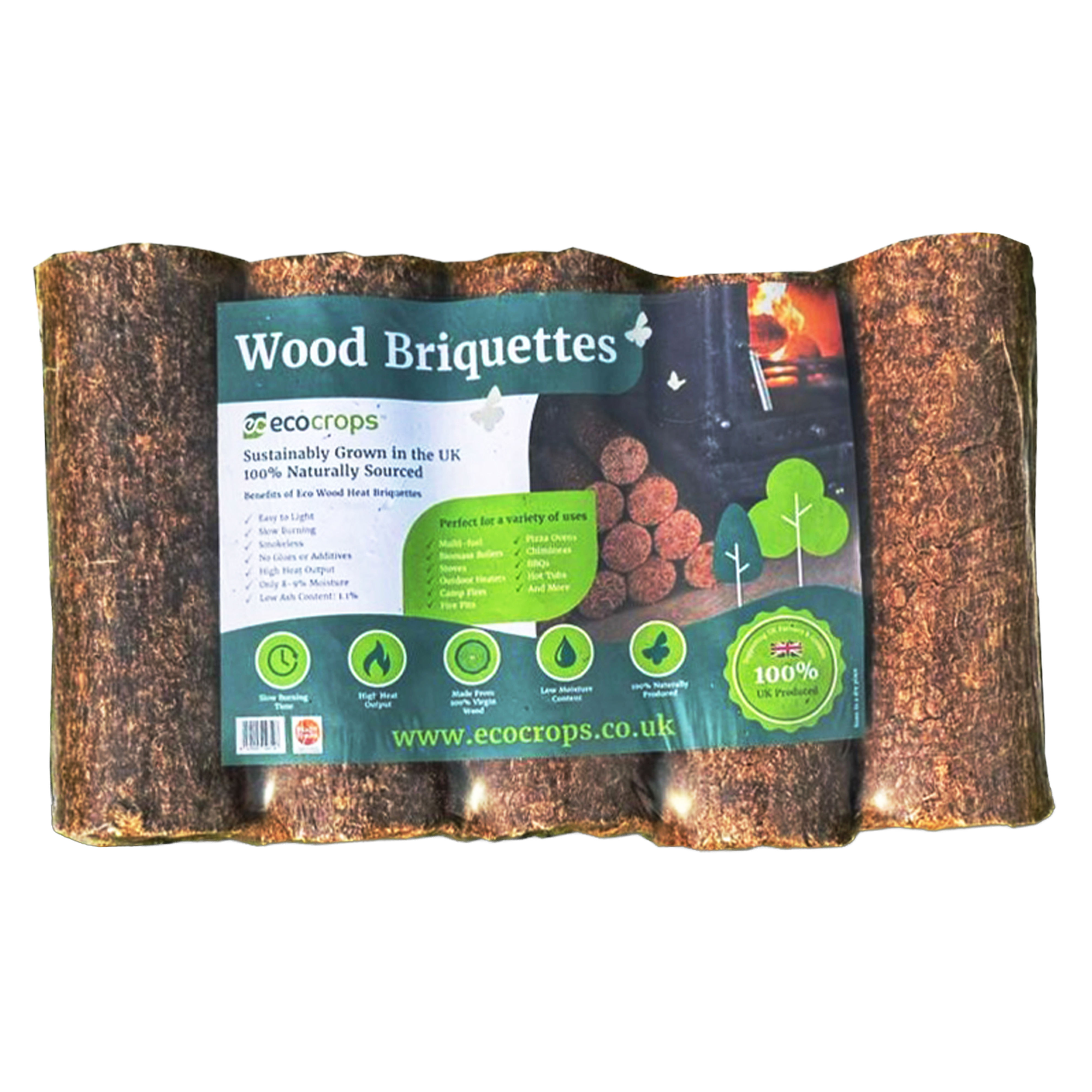 Eco Crops Eco Wood Briquettes (5 Pack)