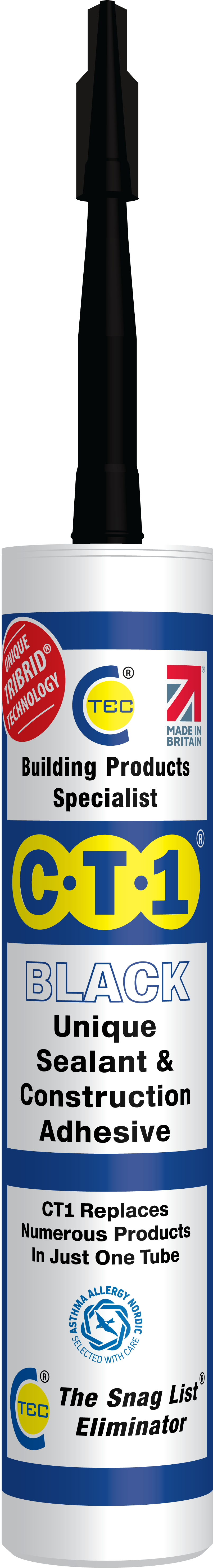 C-Tec CT1 Adhesive Black 290ml