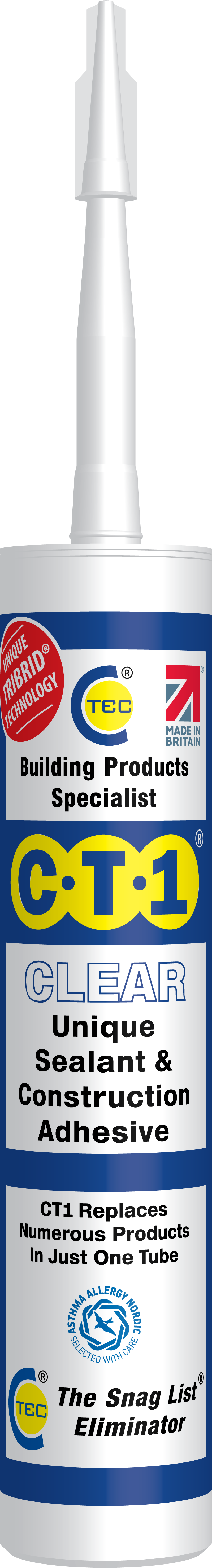 C-Tec CT1 Adhesive Clear 290ml
