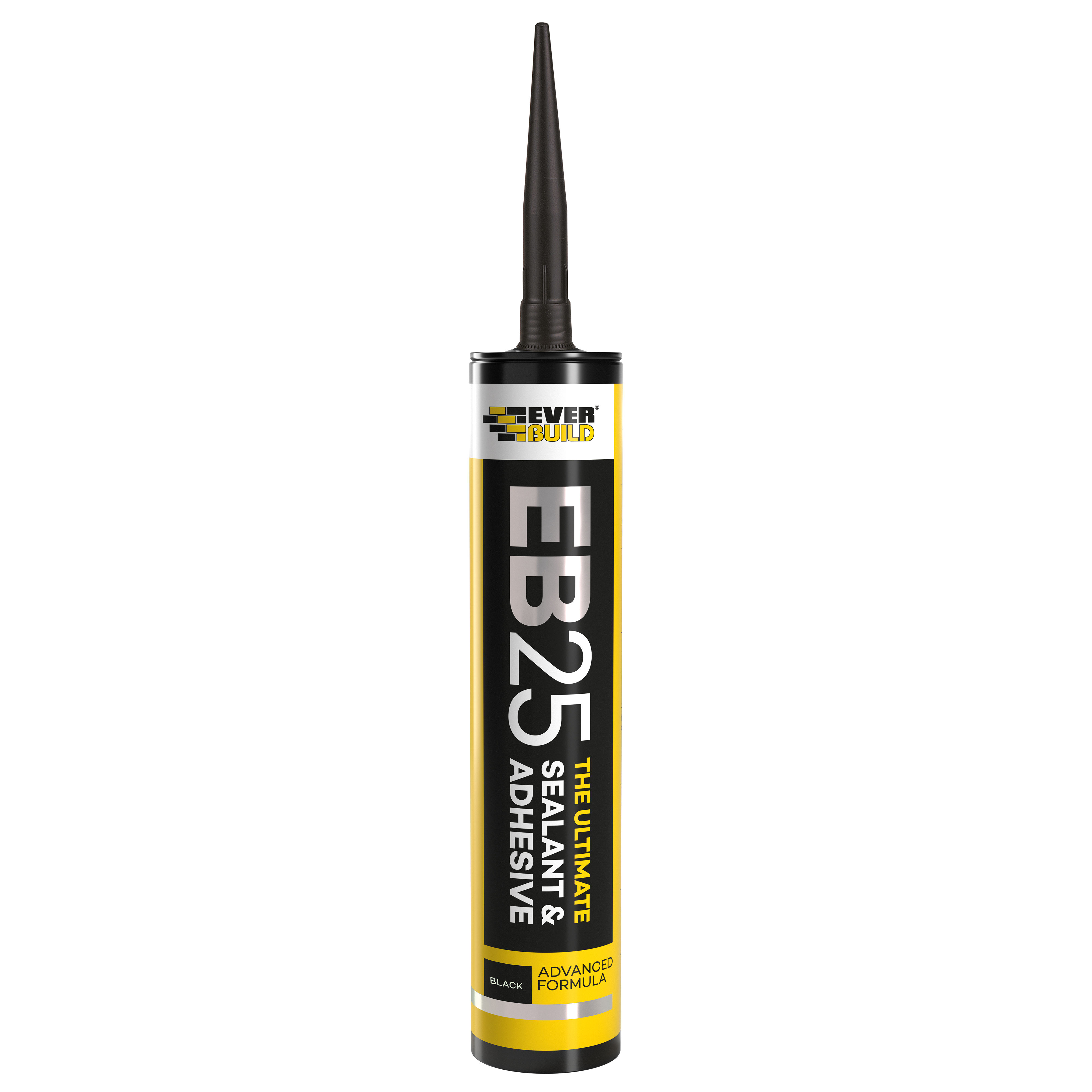 Everbuild EB25 Ultimate Sealant and Adhesive Black 300ml - EB25BK