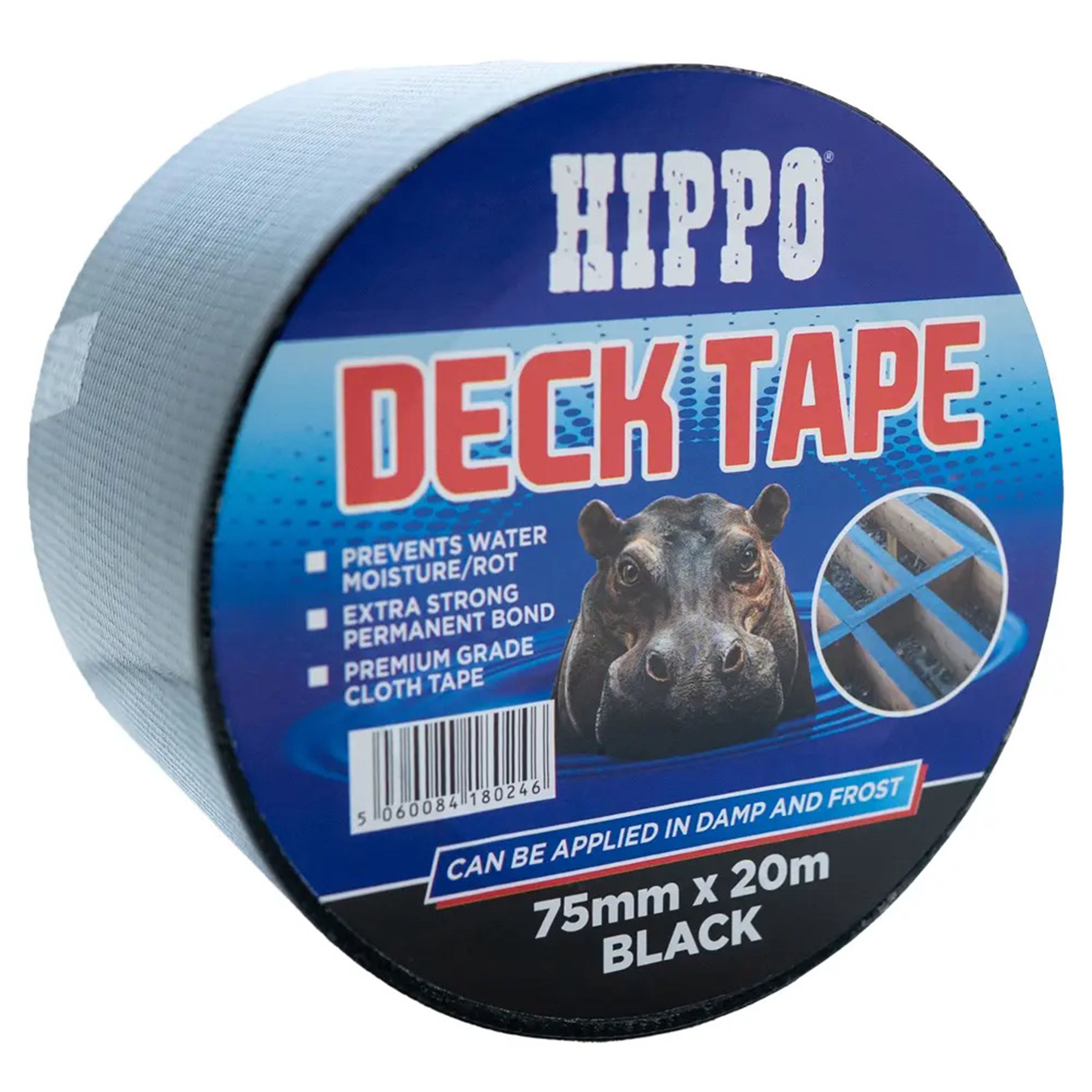 Hippo Deck Tape Black 75mm x 20m