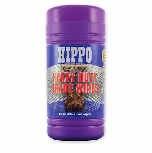 Hippo Heavy Duty Trade Wipes (Plastic Tub of 80) H18711