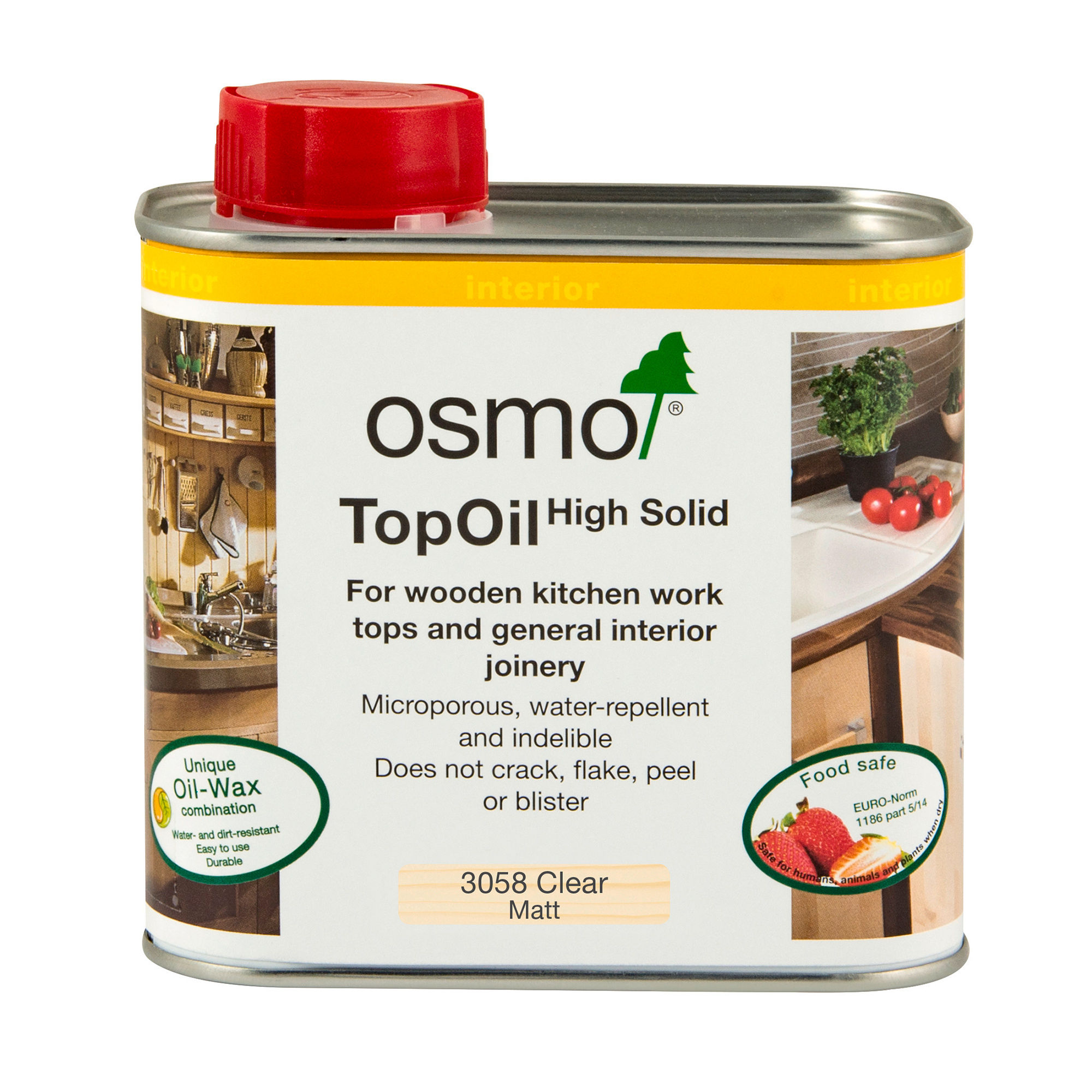 Osmo TopOil Clear Wood Oil Matt 0.5L - 3058