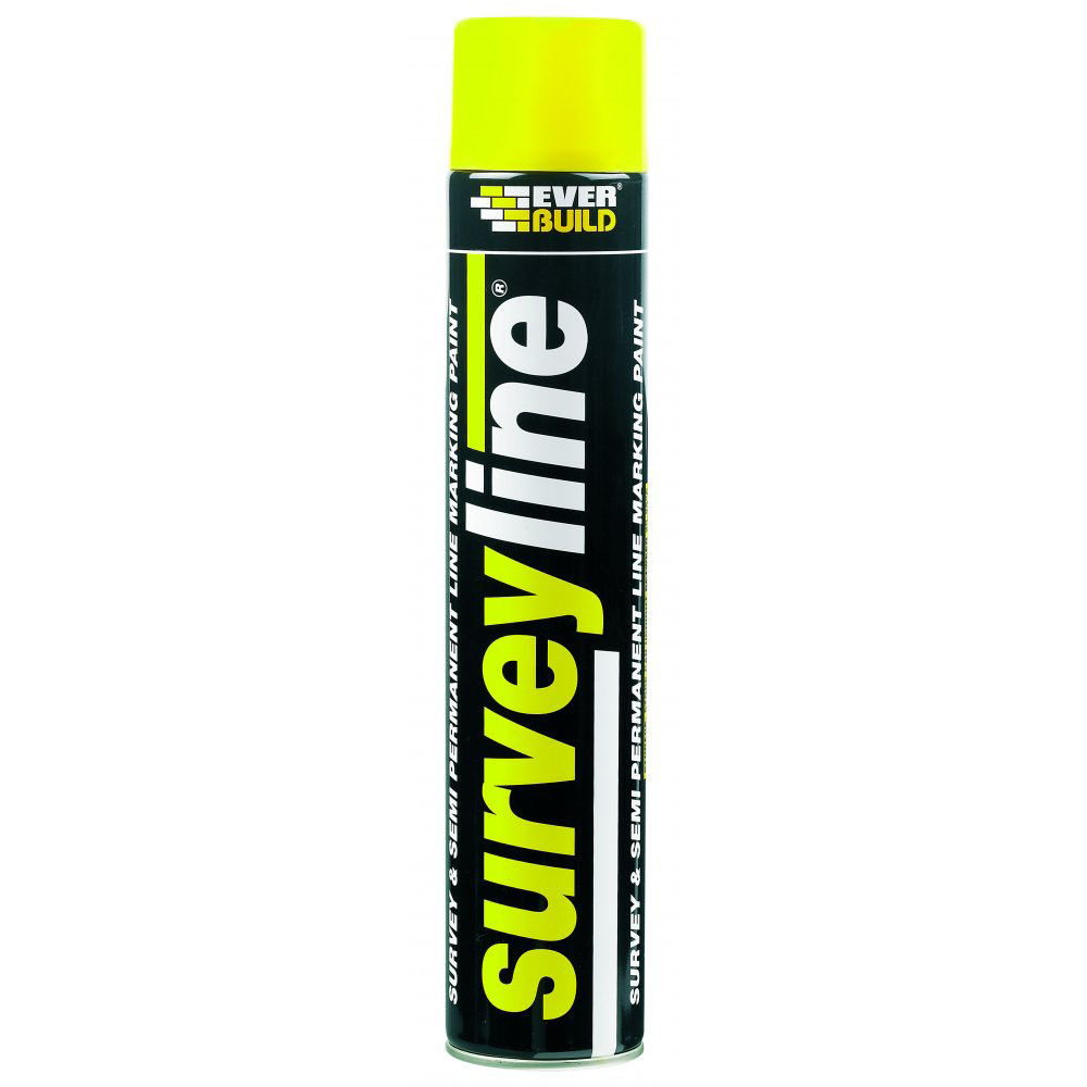 Everbuild Surveyline Marker Spray Yellow 700ml