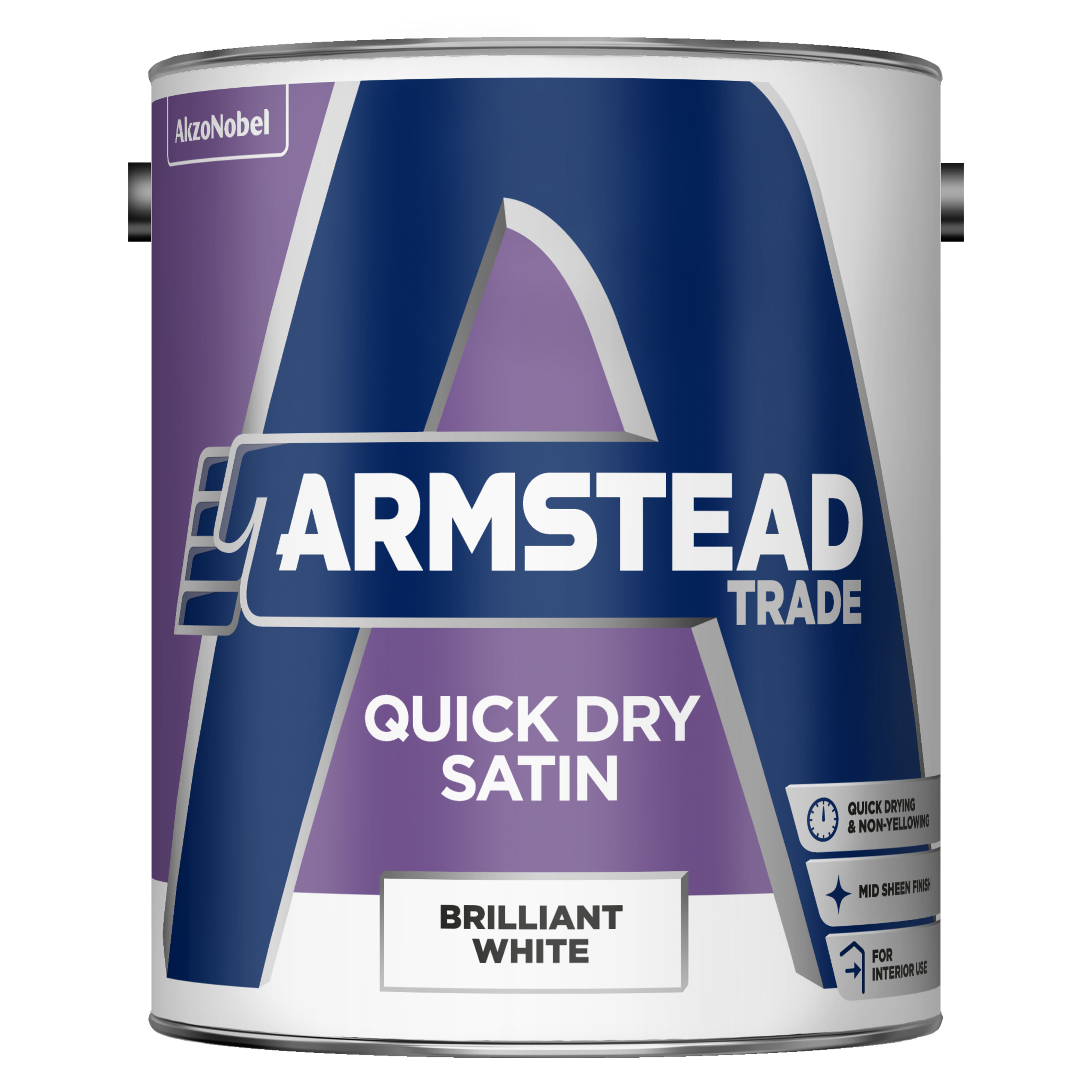Armstead Trade Quick Dry Satin Brilliant White 2.5L