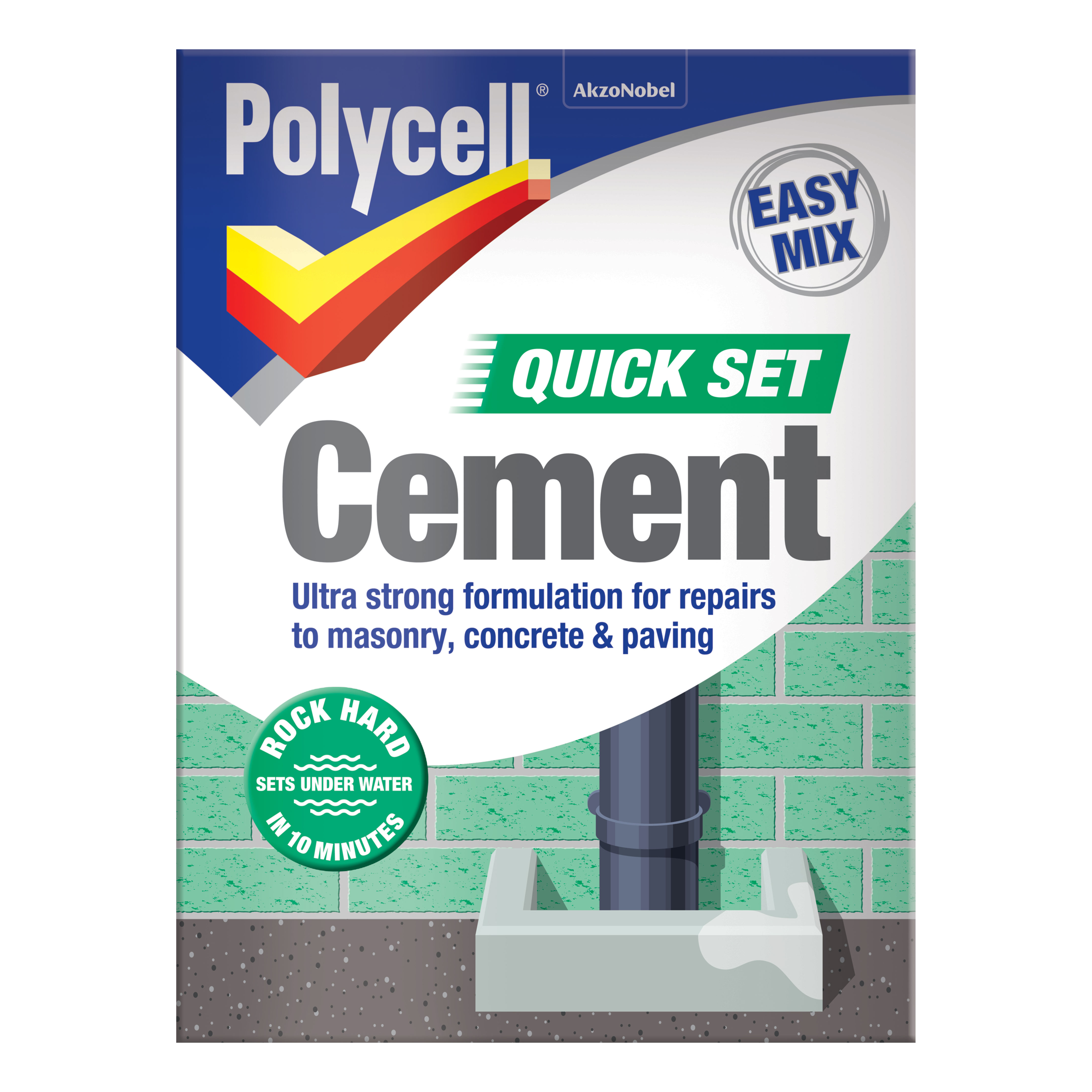 EVERBUILD Jetcem Cement Rapid Set Repair 3kg Rapid Quick Hole Patching