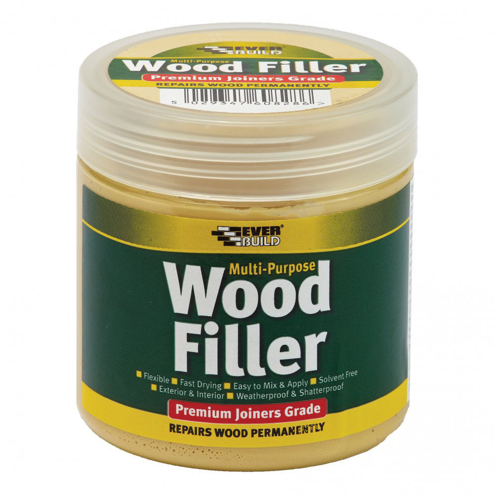 Everbuild Multi Purpose Premium Joiners Grade Wood Filler Medium Stainable 250ml