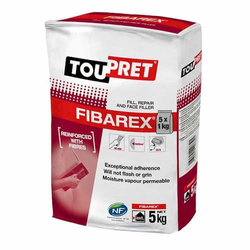Toupret Fibarex Exterior Repair Filler 5X1kg - FIBA051GB