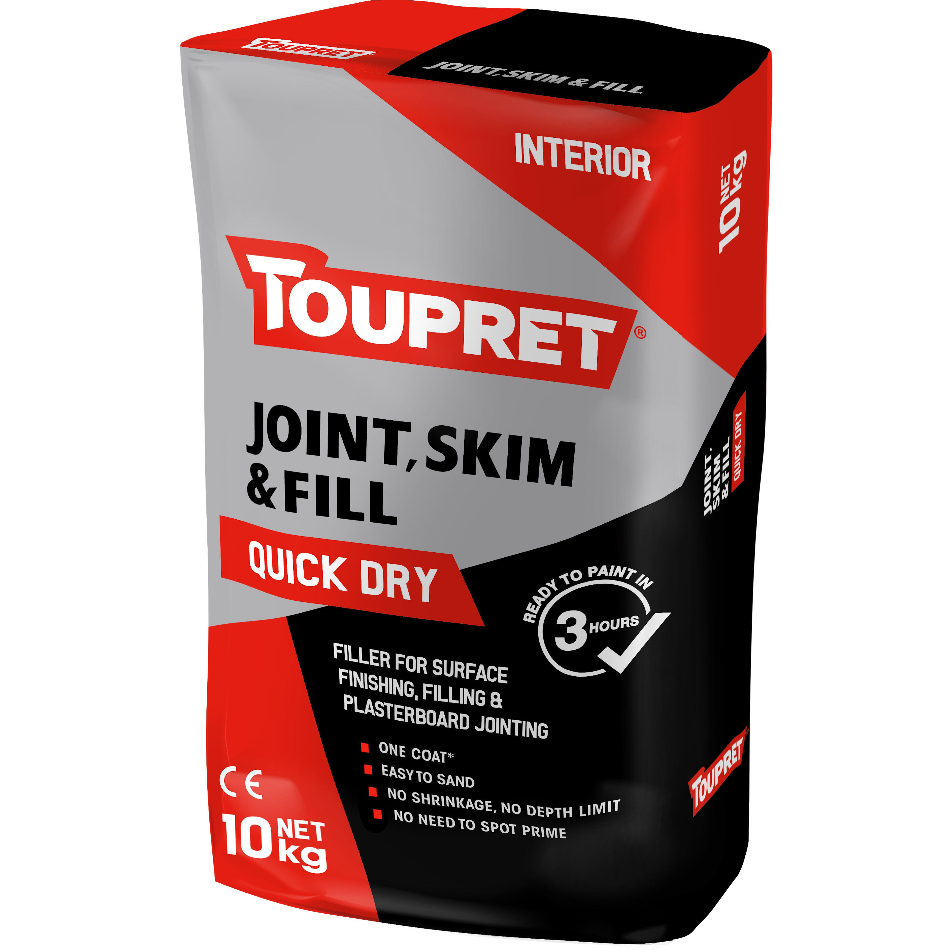 Toupret Joint, Skim & Fill - Quick Dry 10Kg