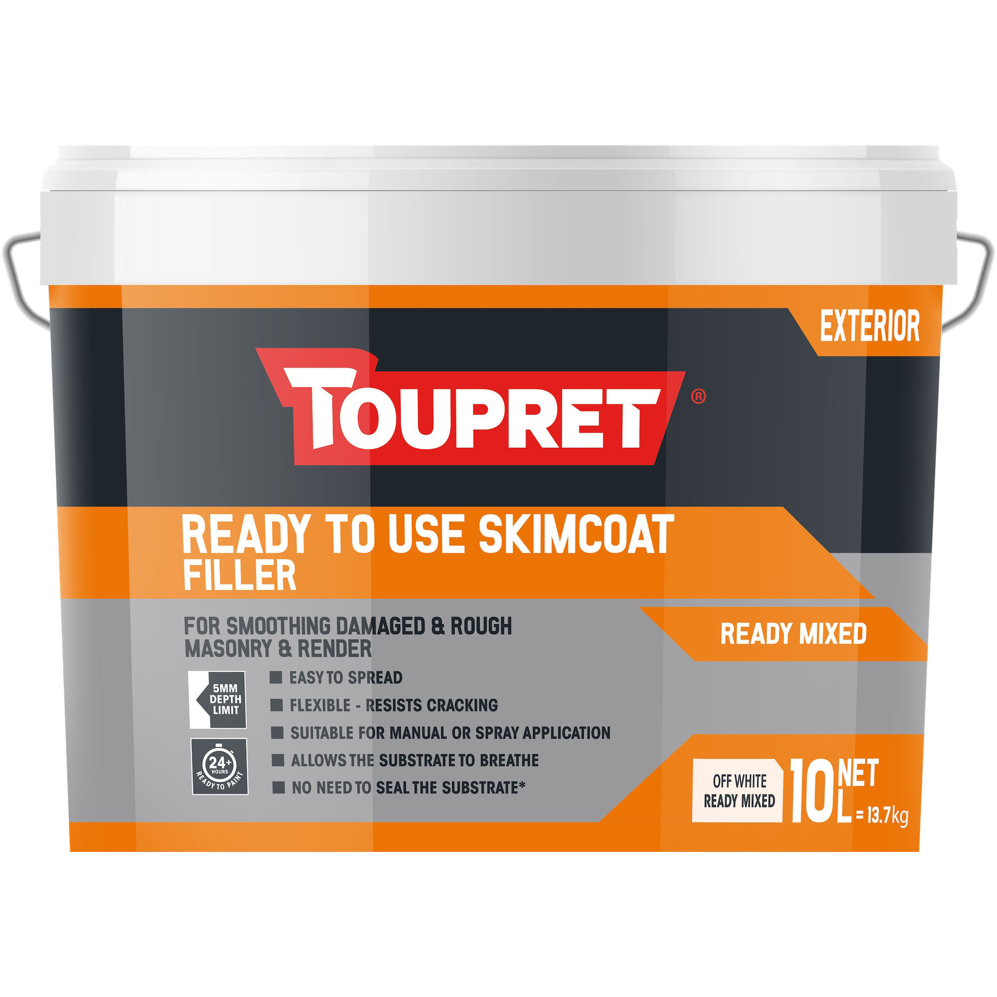 Toupret Ready To Use Skimcoat Filler - 10L