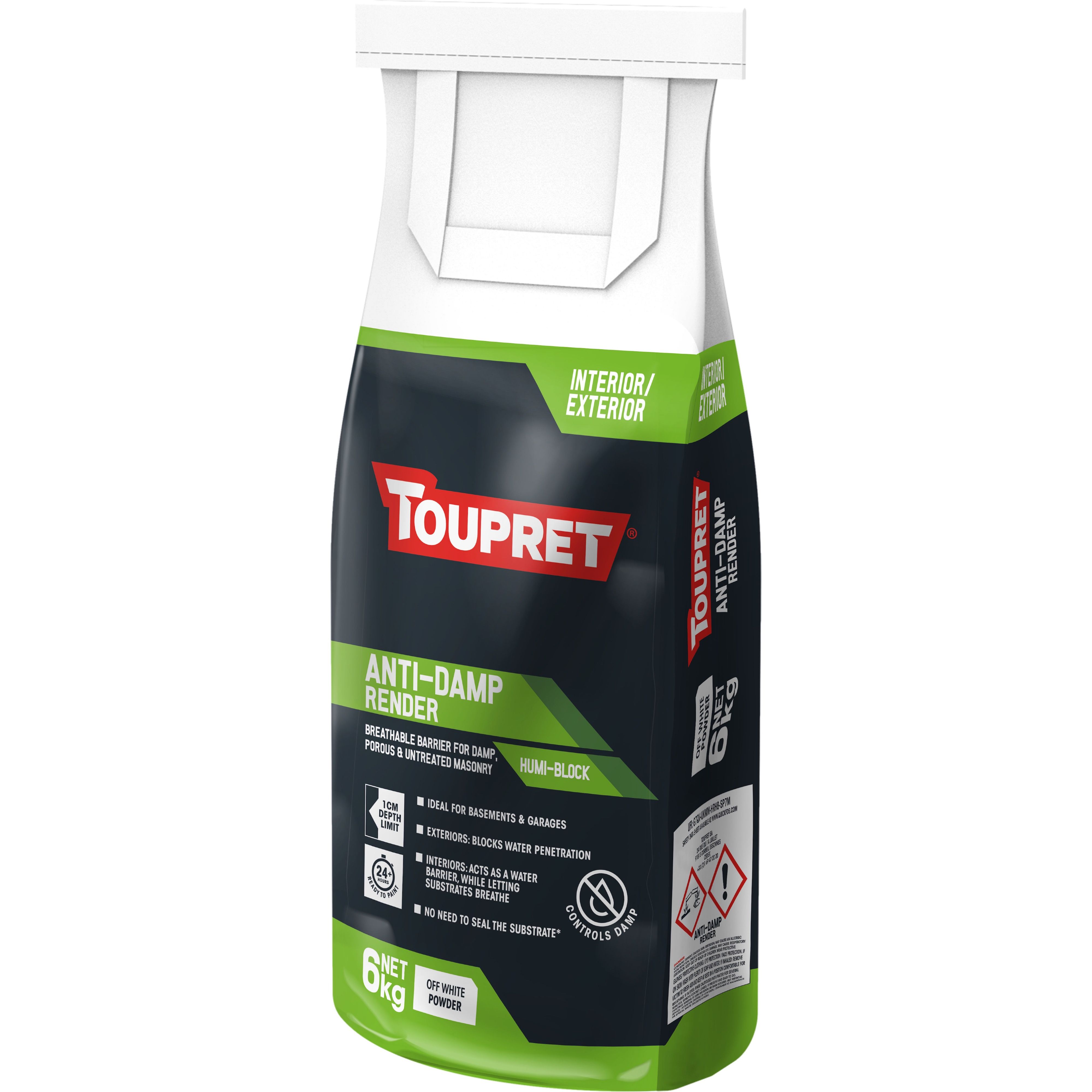 Toupret Anti-Damp Render - Humi-Block 6Kg