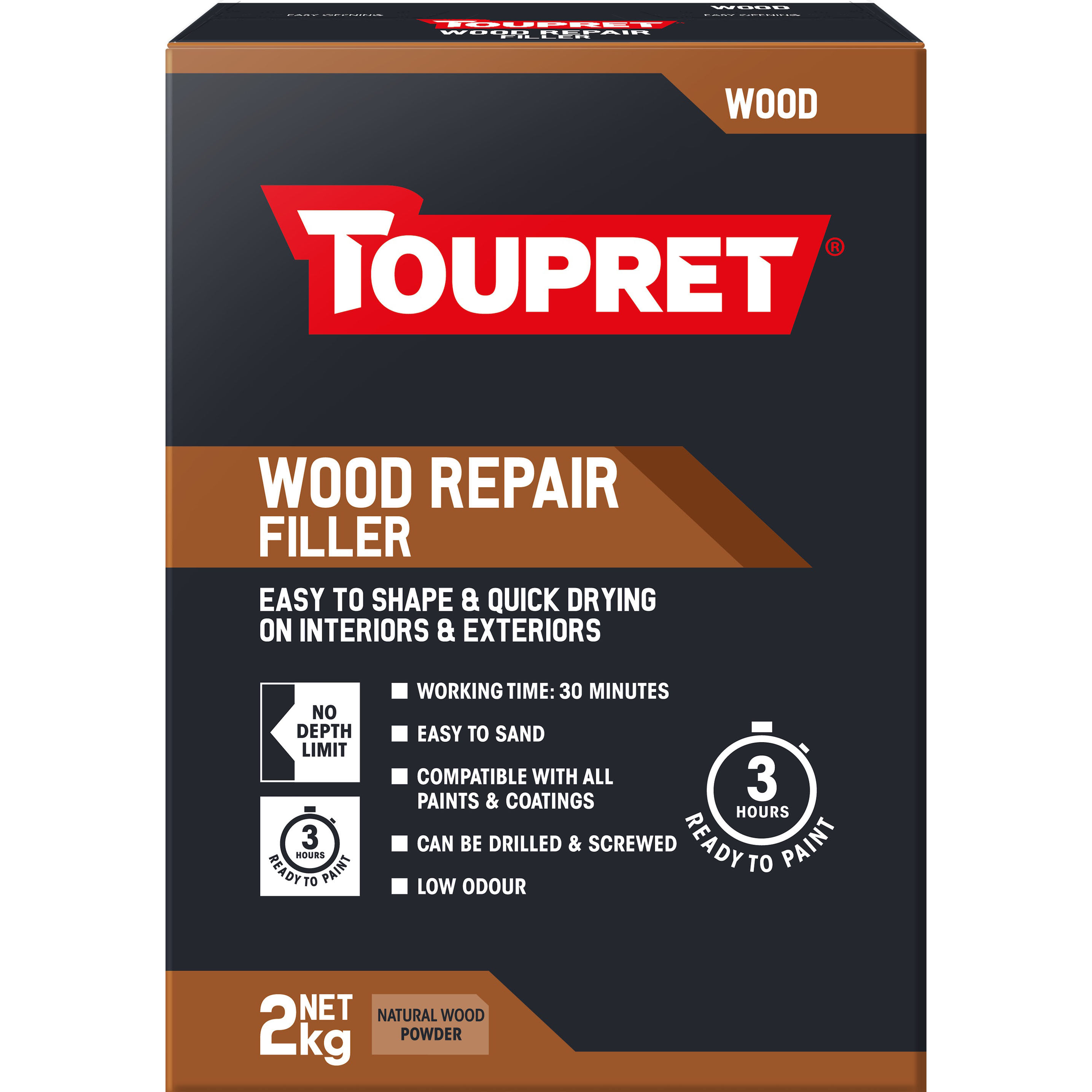 Toupret Wood Repair Filler Natural Wood