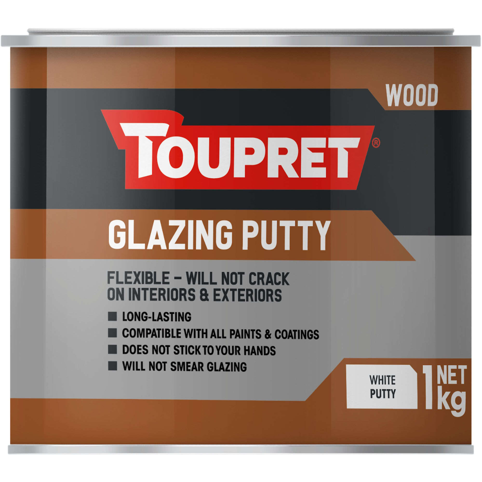 Toupret White Glazing Putty - 1Kg