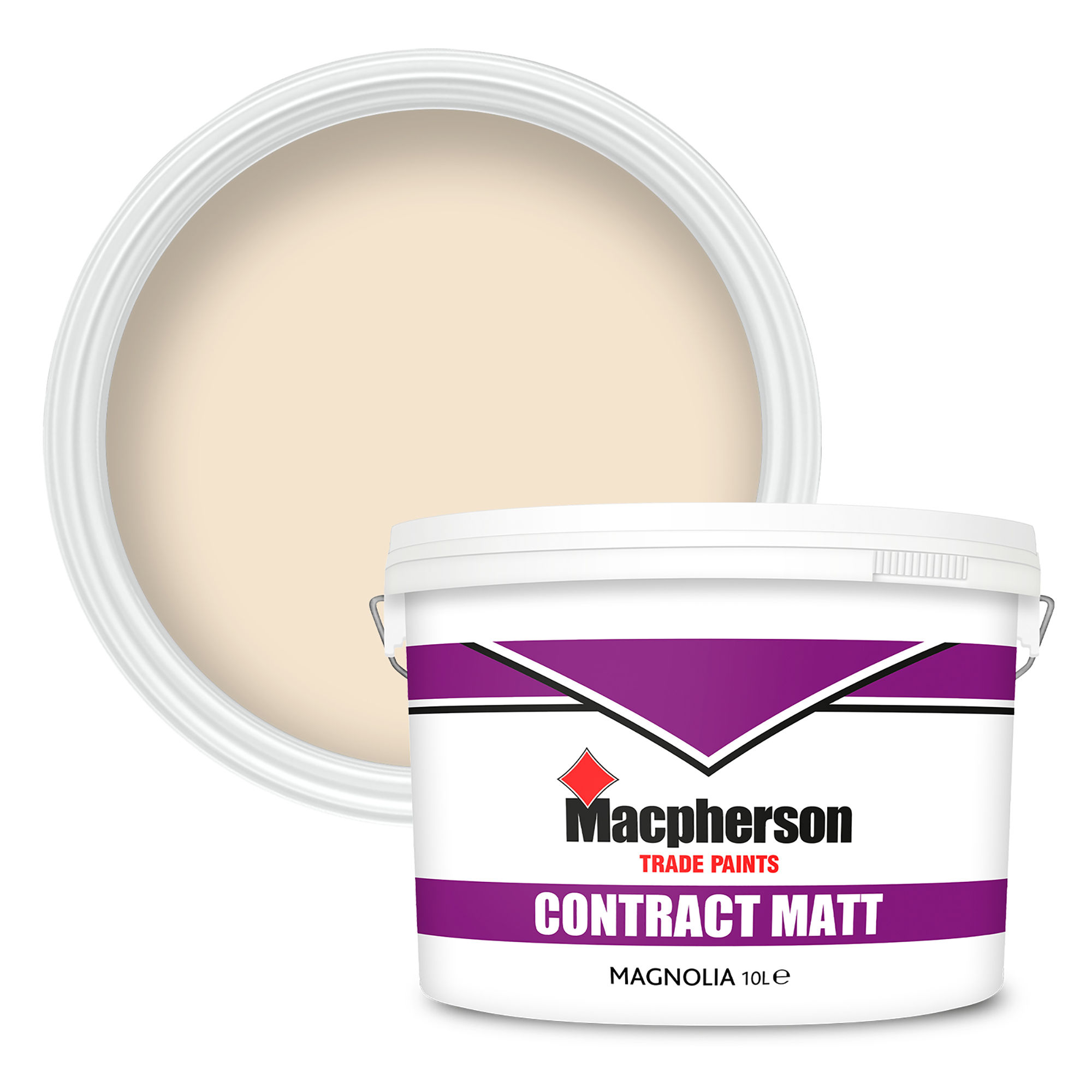 Macpherson Contract Matt Emulsion Paint Magnolia 10L