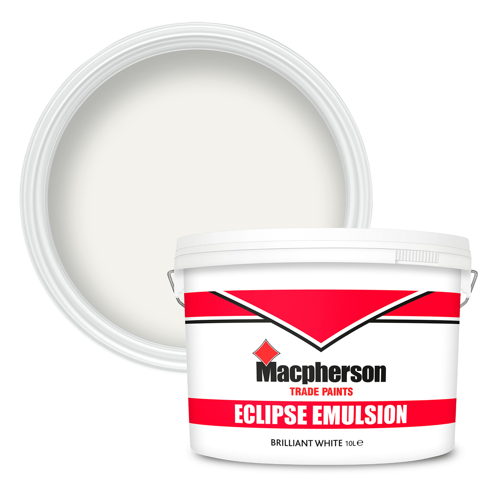 Macpherson Eclipse Matt Emulsion Paint Brilliant White 10L