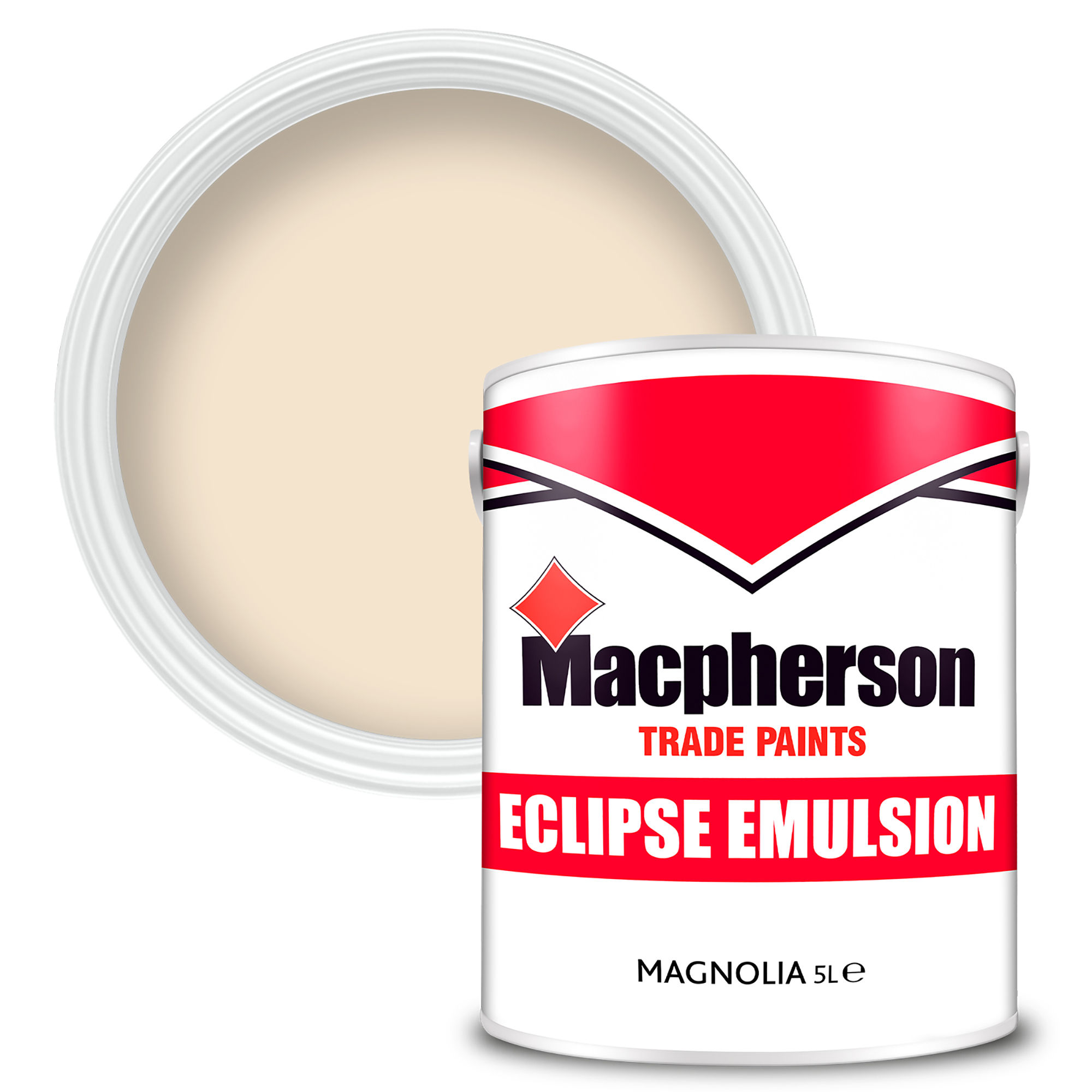 Macpherson Eclipse Matt Emulsion Paint Magnolia 5L
