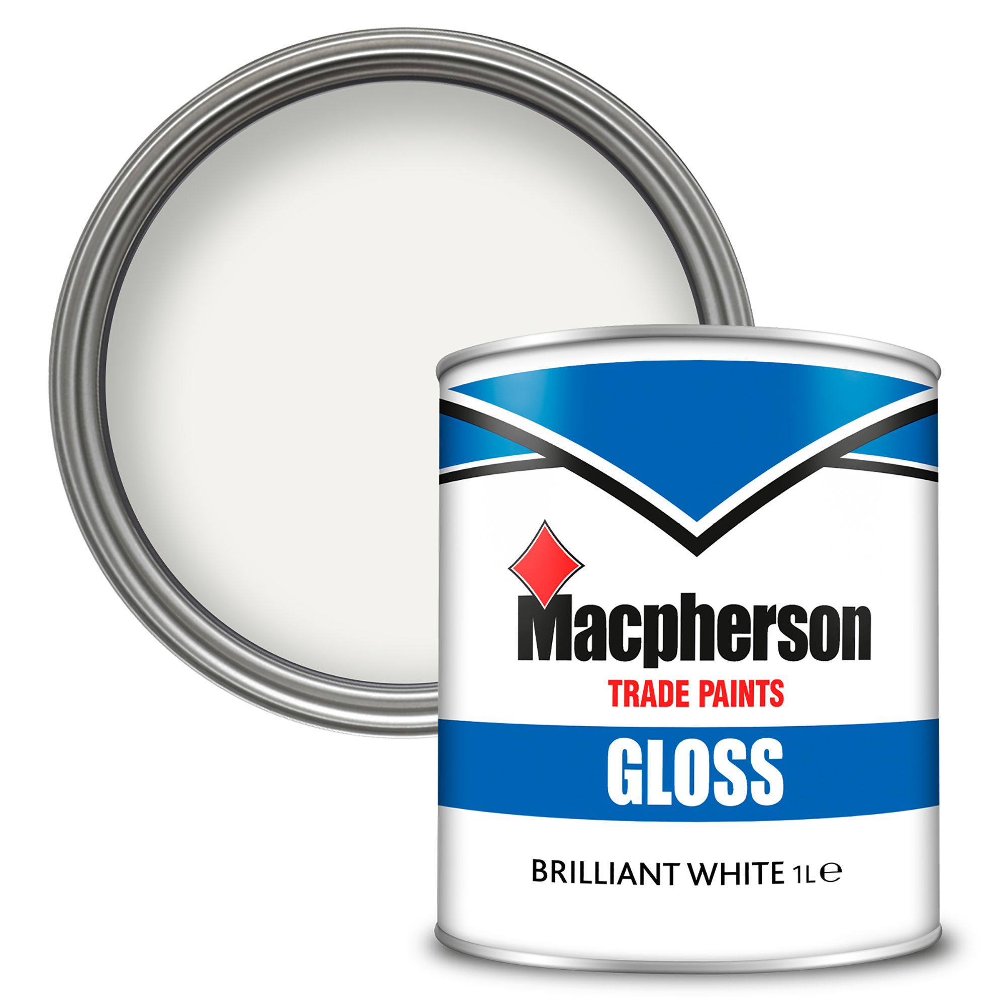 Macpherson Gloss Paint Brilliant White 1L