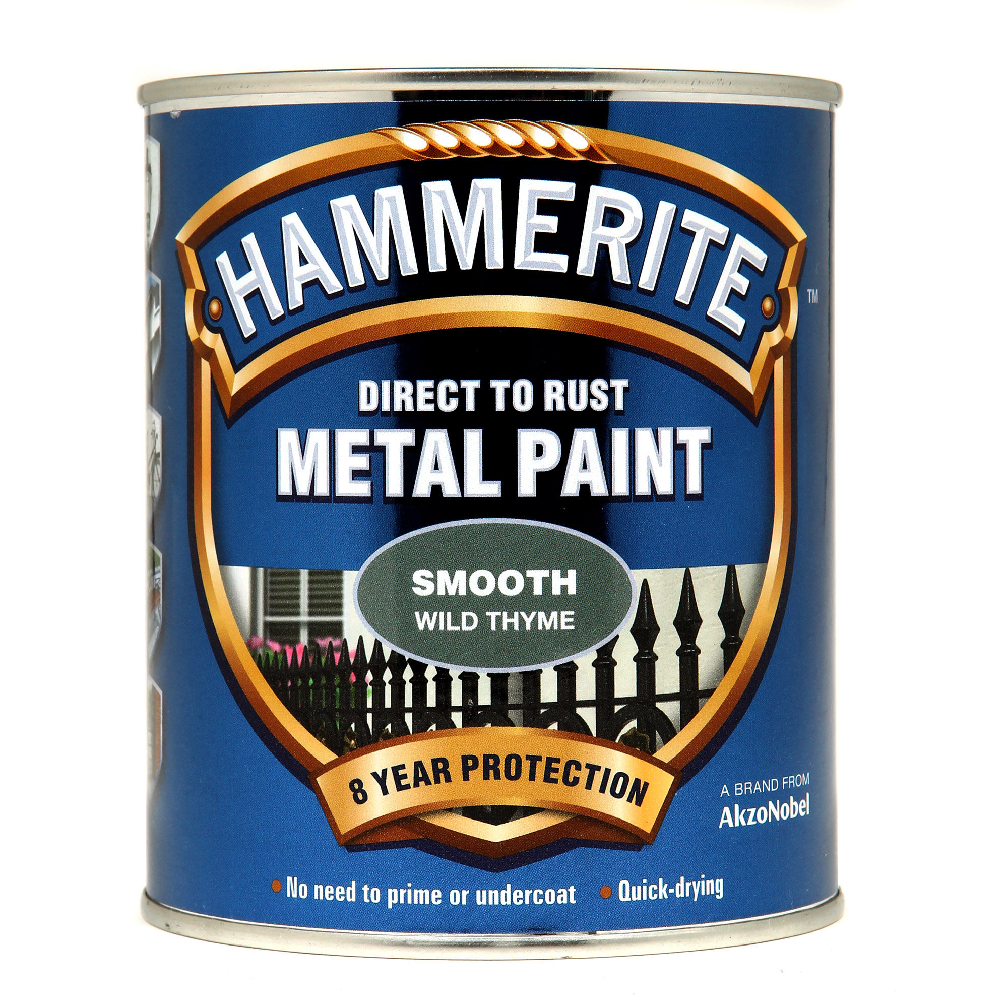 Hammerite Direct to Rust Metal Paint Smooth Finish Wild Thyme