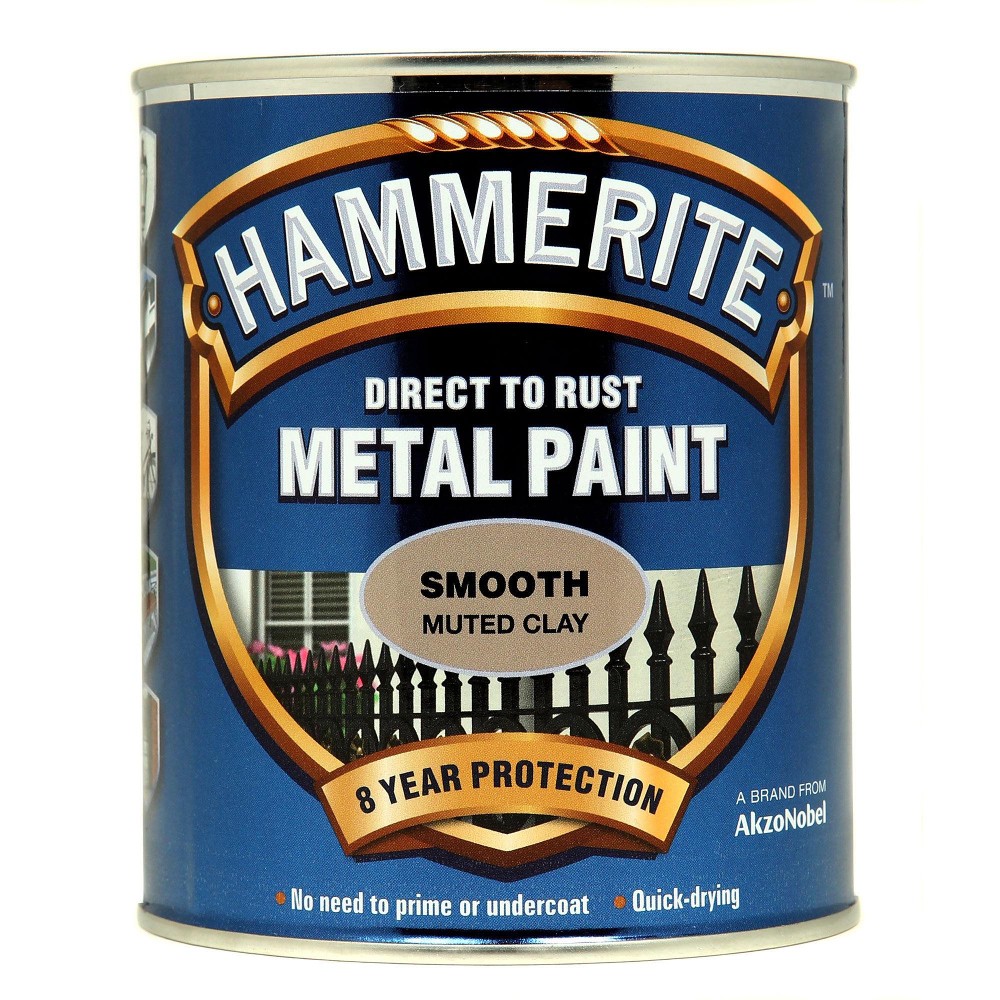 Hammerite Direct to Rust Metal Paint Smooth Finish Muted Clay 750ml