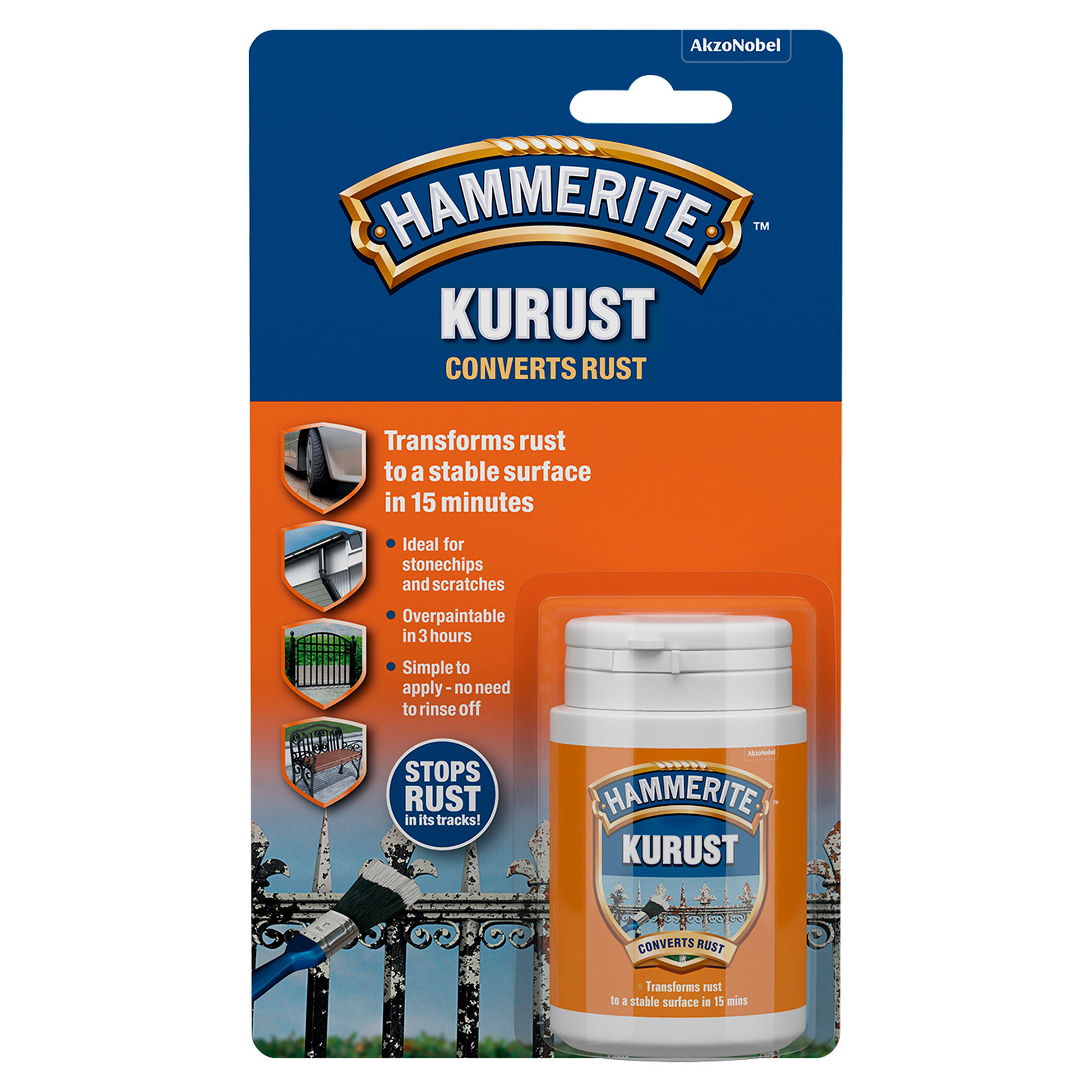 Hammerite Kurust Rust Treatment Blister Pack 90ml