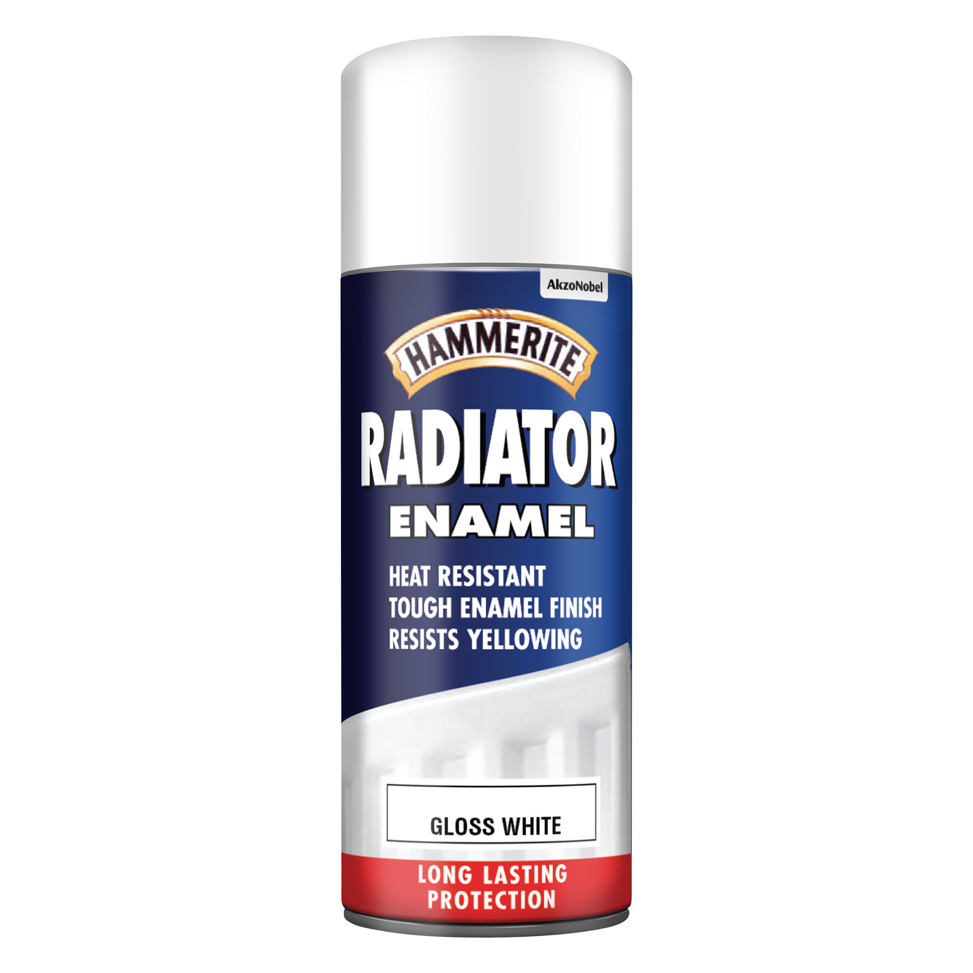 Hammerite Quick Drying Radiator Enamel Aerosol Gloss White 400ml