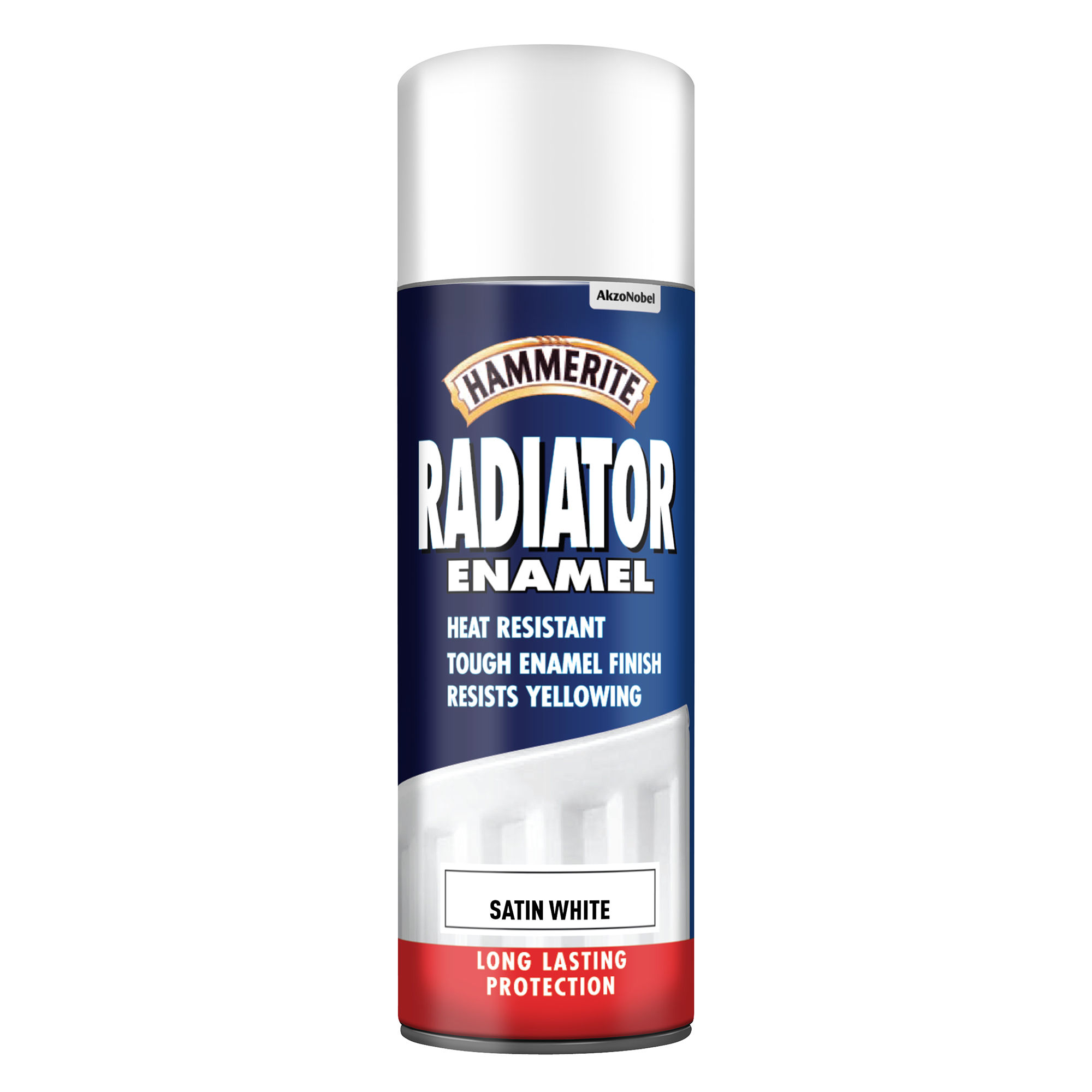 Hammerite Radiator Enamel Aerosol Satin White (400ml)
