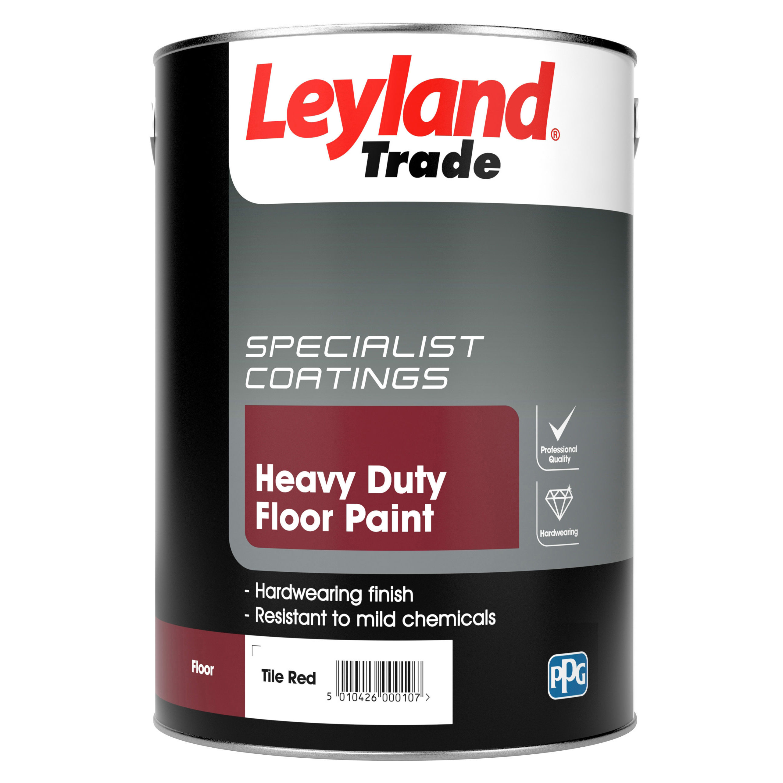 Leyland Heavy Duty Floor Paint Tile Red 5L - 264621