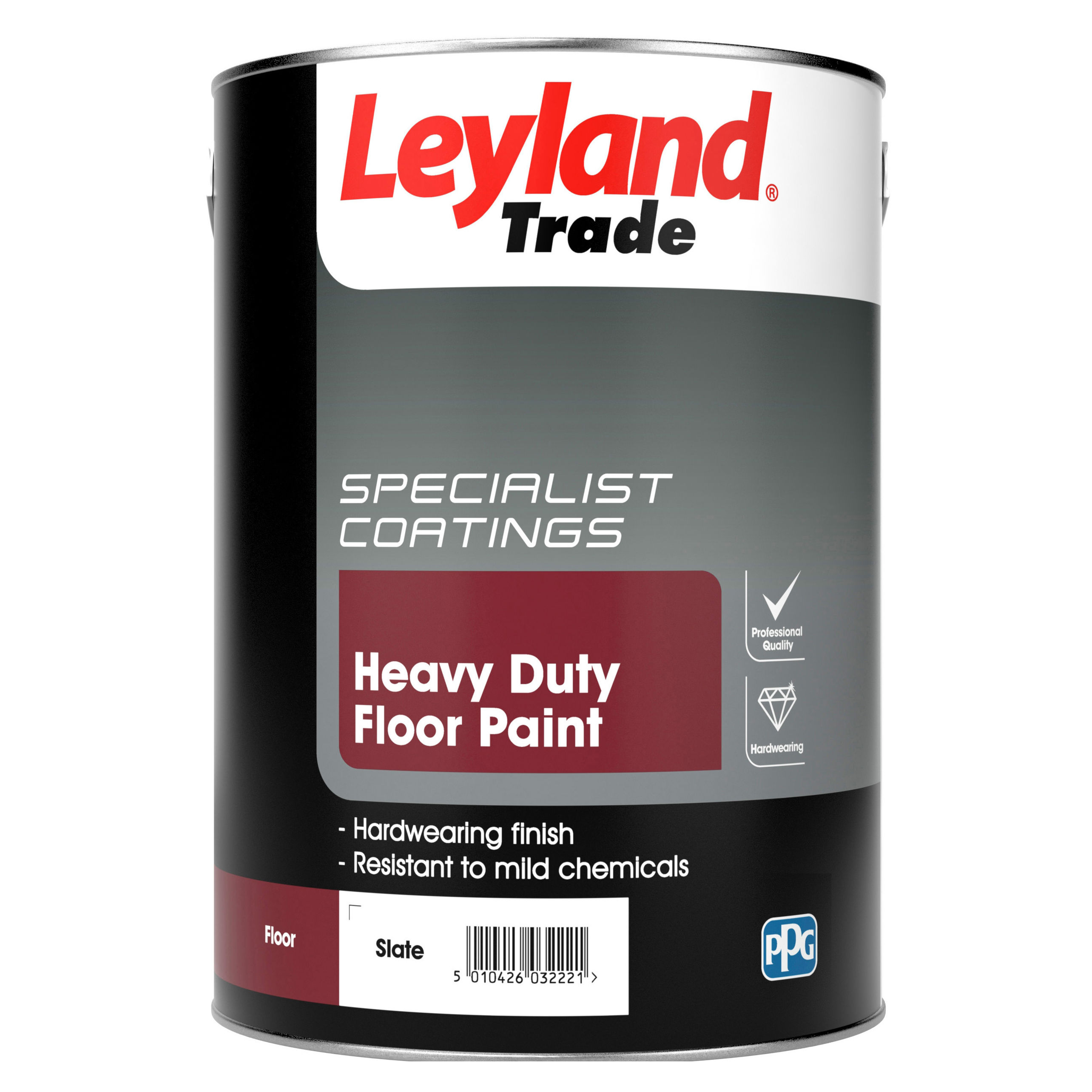 Leyland Heavy Duty Floor Paint Slate 5L - 264619