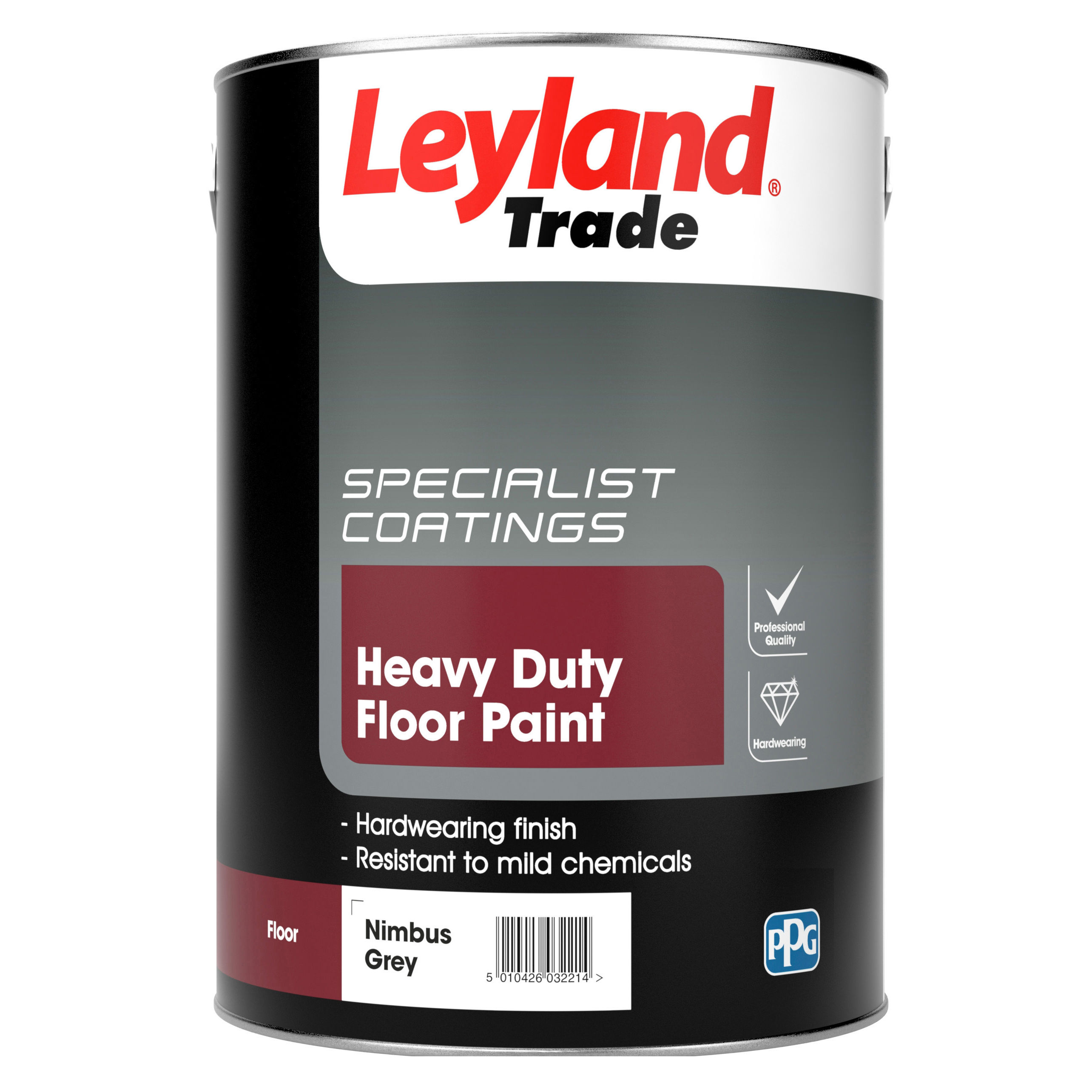 Leyland Heavy Duty Floor Paint Nimbus Grey 5L - 264617