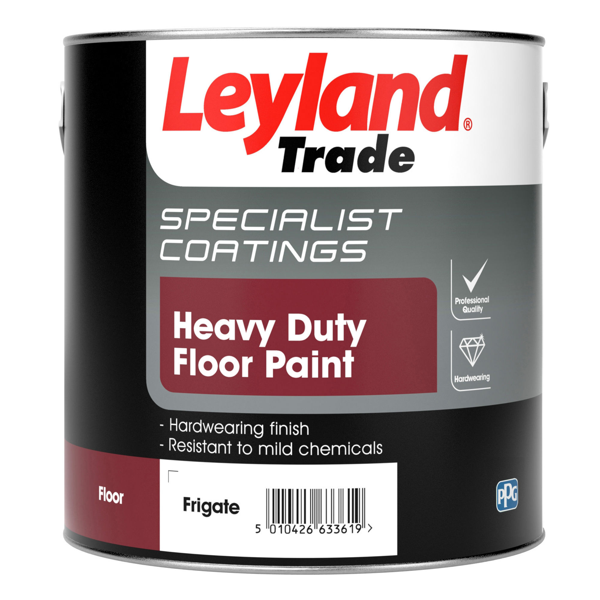 Leyland Heavy Duty Floor Paint Frigate Grey 2.5L - 300708