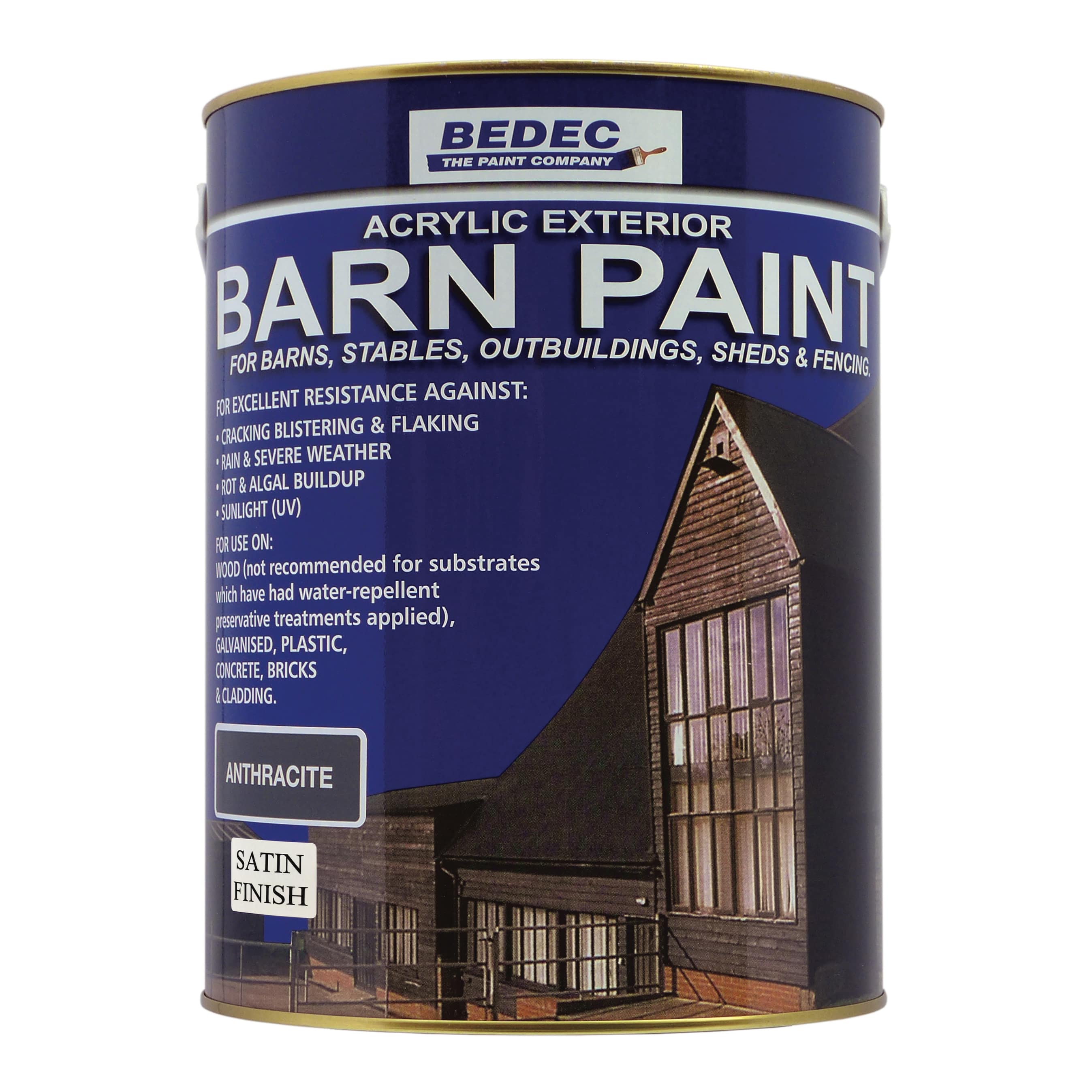 BEDEC Anthracite Barn Paint - Satin