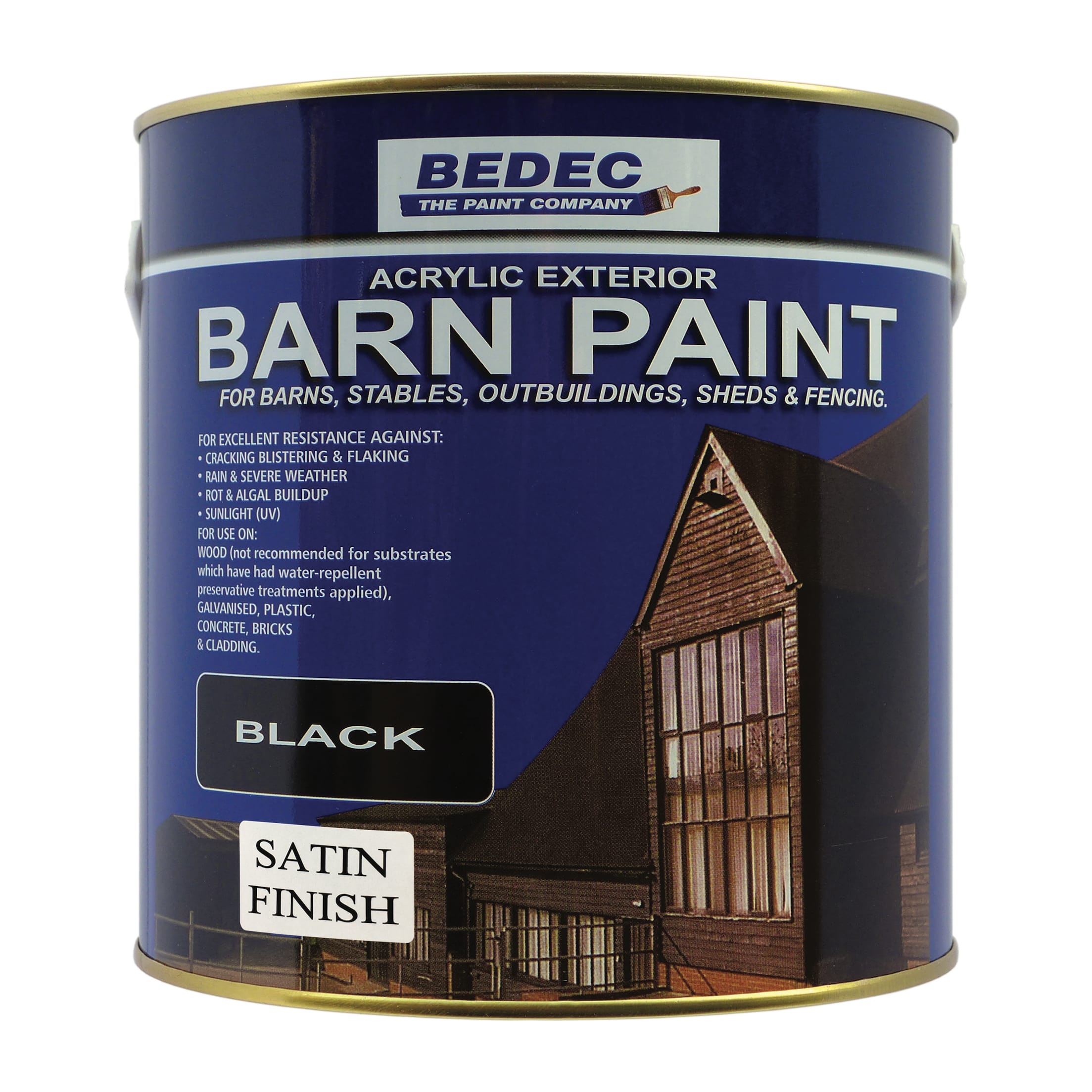 BEDEC Black Barn Paint - Satin