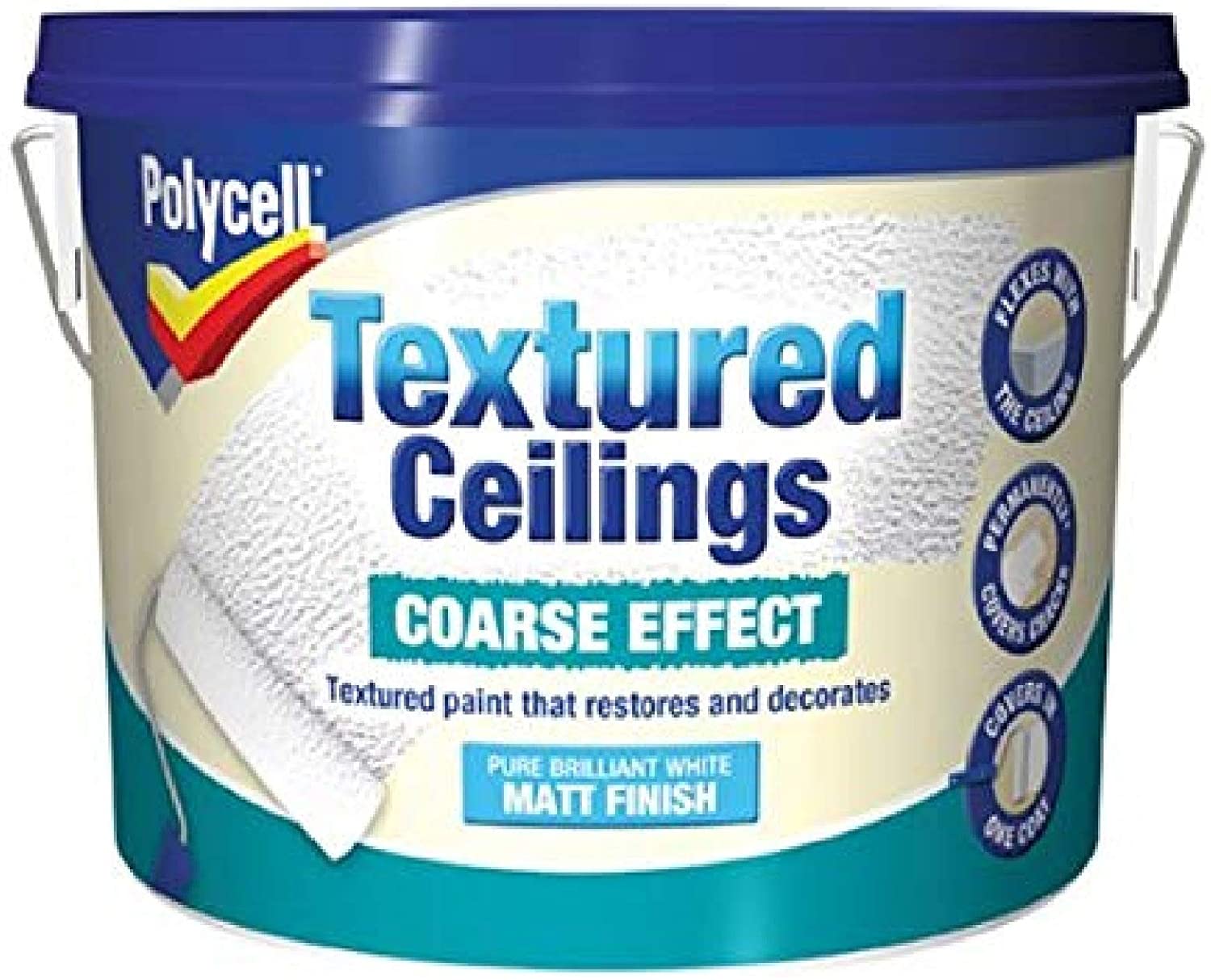 Polycell Textured Ceilings Coarse Effect Matt 2.5L