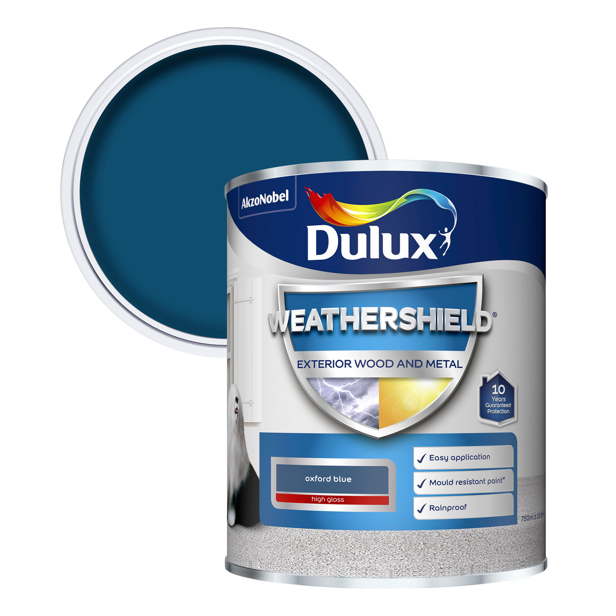 Dulux Weathershield Gloss Oxford Blue 750ml