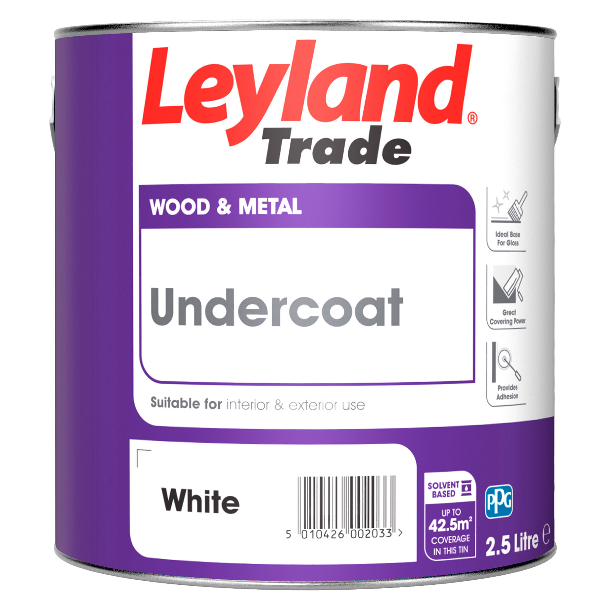 Leyland Undercoat Brilliant White 2.5L - 264785