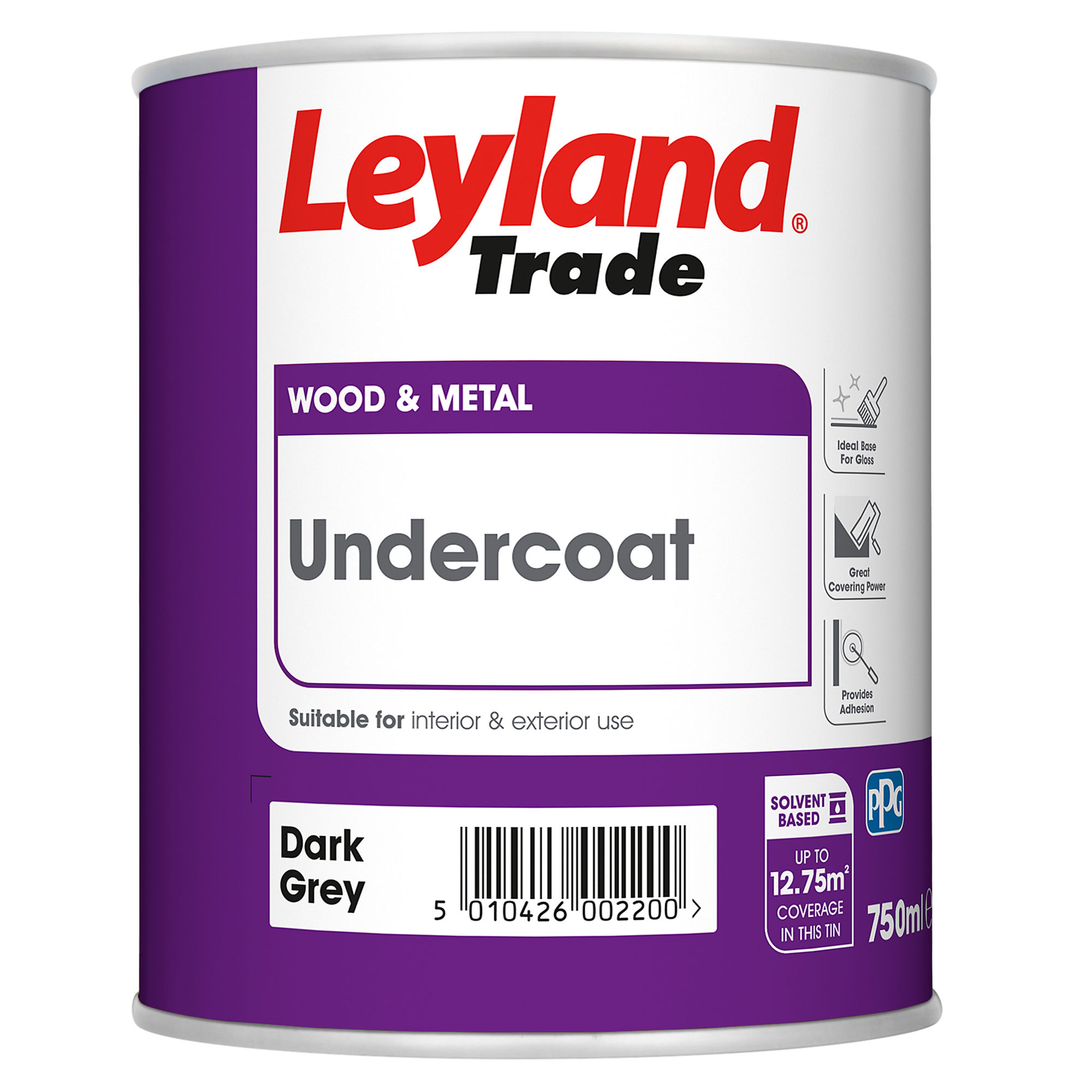 Leyland Undercoat Dark Grey 750ml - 264750