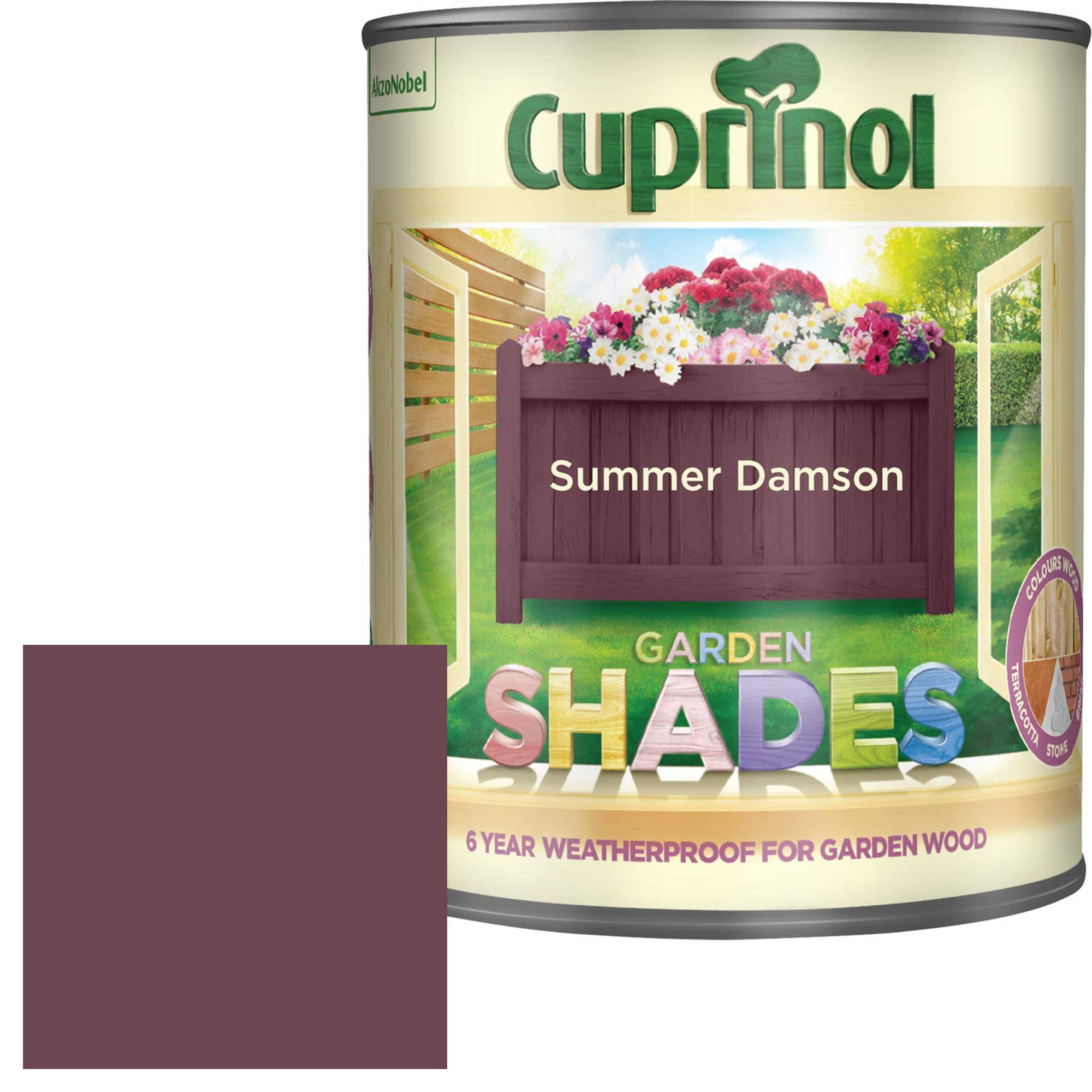Cuprinol Garden Shades Summer Damson 1 Litre