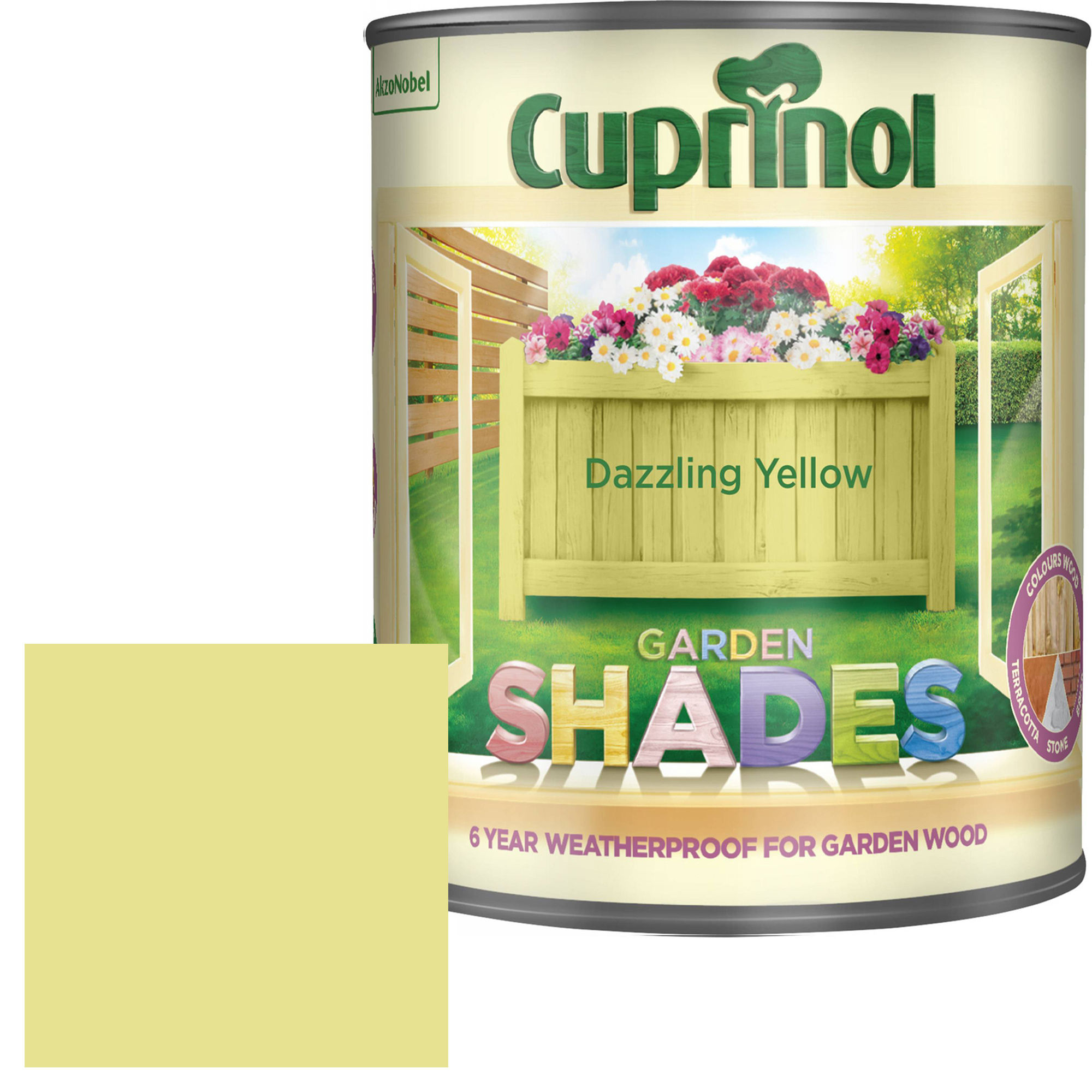 Cuprinol Garden Shades Dazzling Yellow 1 Litre