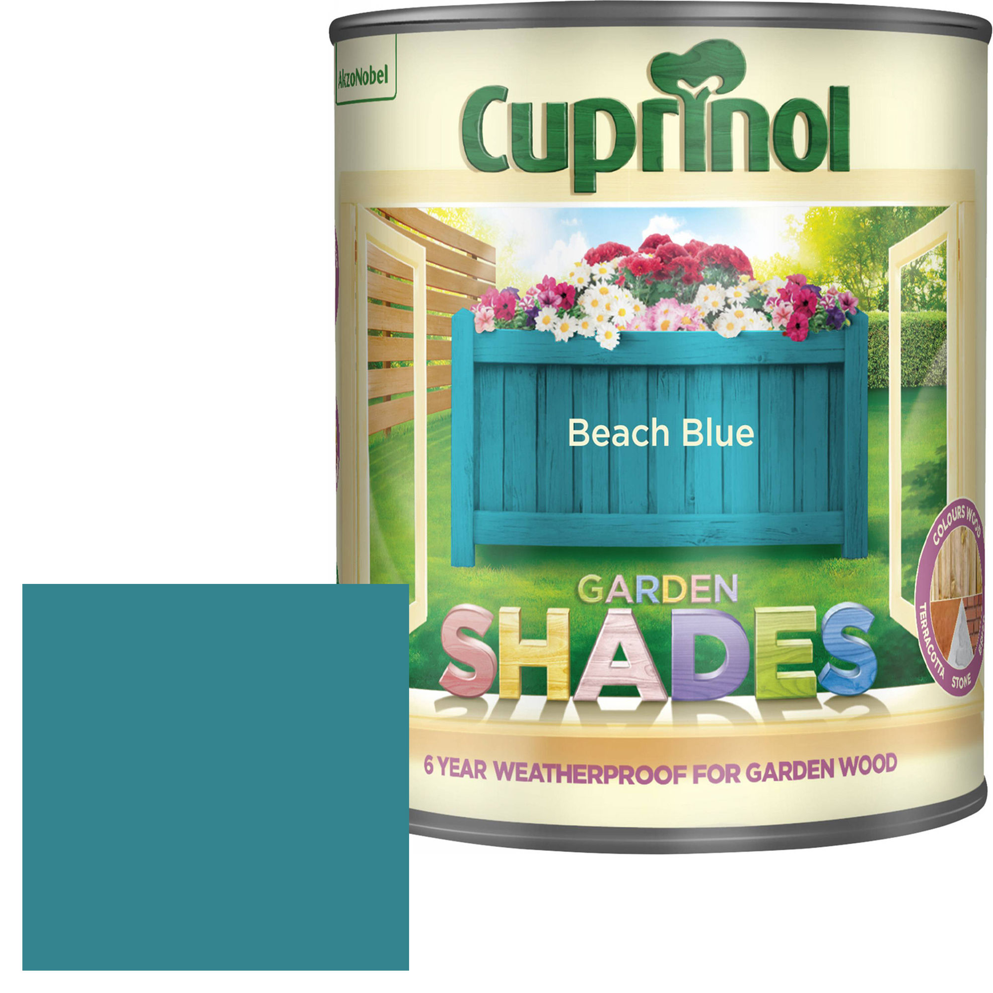Cuprinol Garden Shades Beach Blue 1 Litre